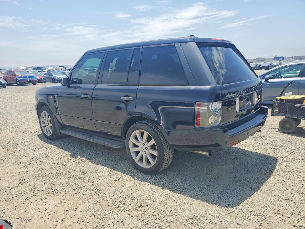 2008 Land Rover Range Rover Supercharged Blue vin: SALMF13458A263667