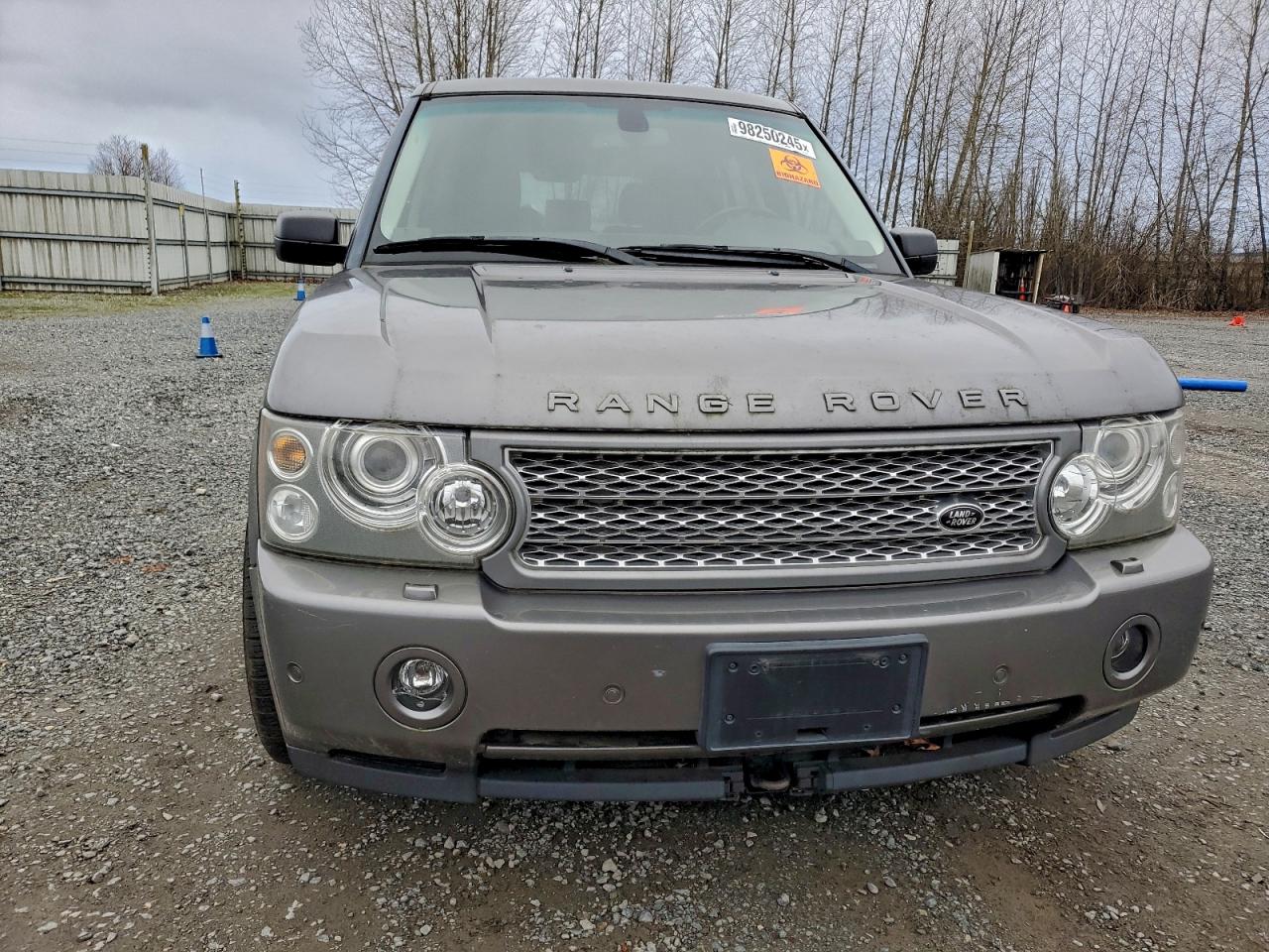 2008 Land Rover Range Rover Supercharged Gray vin: SALMF13458A284955