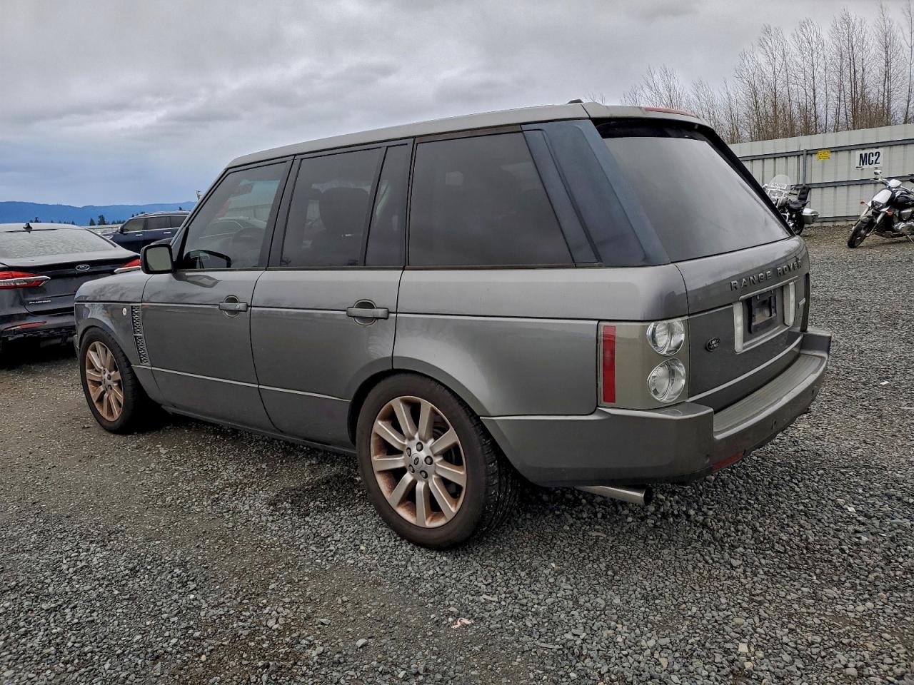 2008 Land Rover Range Rover Supercharged Gray vin: SALMF13458A284955