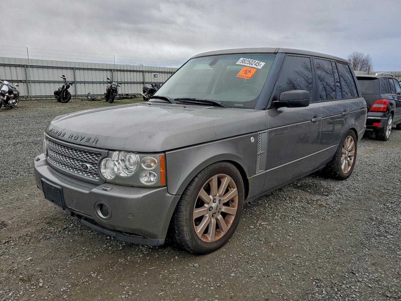 2008 Land Rover Range Rover Supercharged Gray vin: SALMF13458A284955