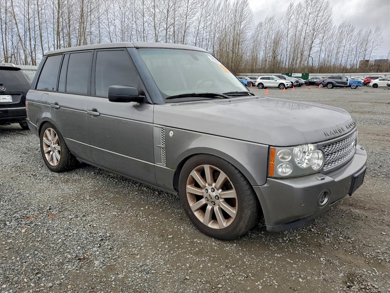2008 Land Rover Range Rover Supercharged Gray vin: SALMF13458A284955