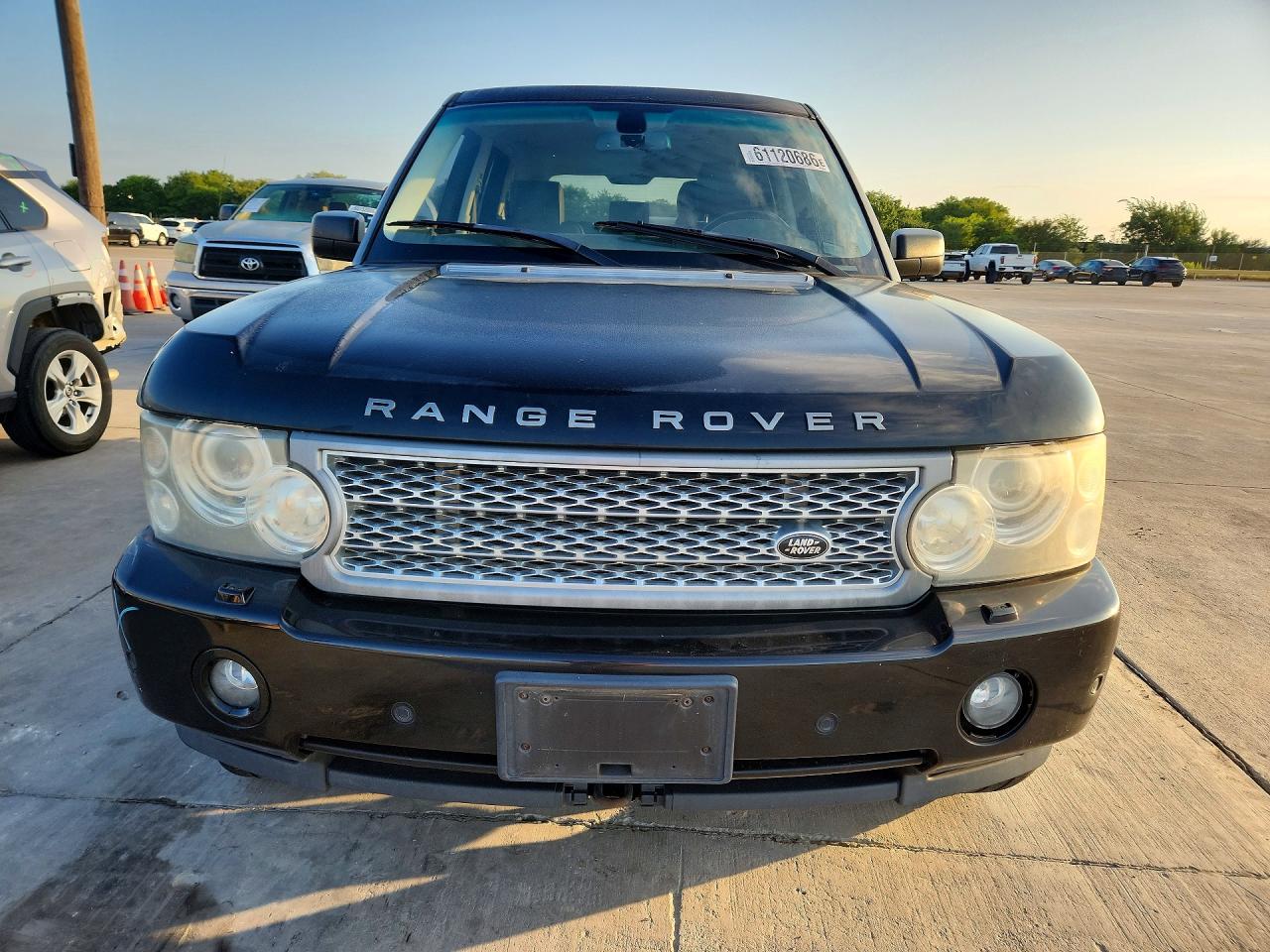 2008 Land Rover Range Rover Supercharged Black vin: SALMF13458A294921