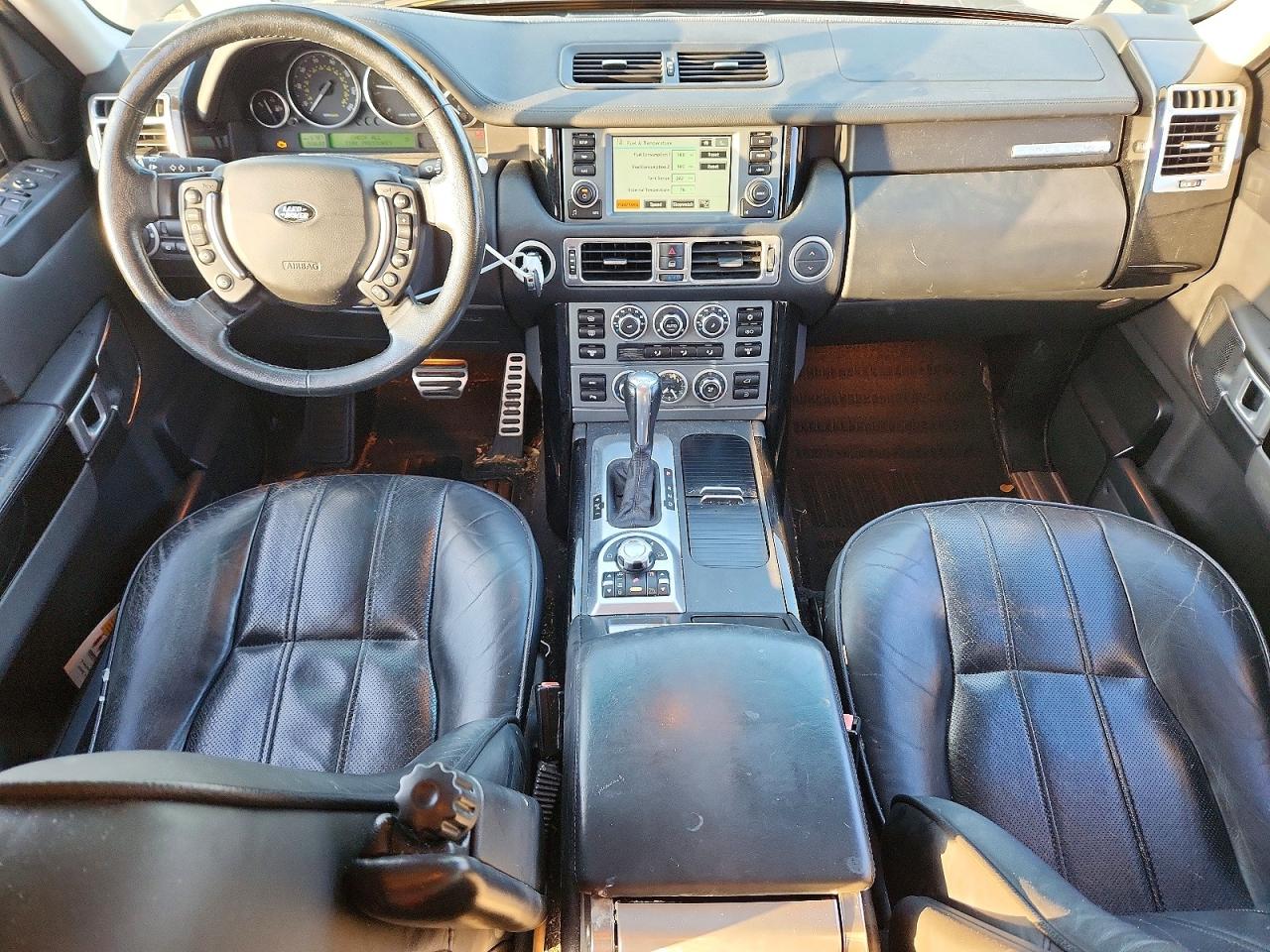 2008 Land Rover Range Rover Supercharged Black vin: SALMF13458A294921