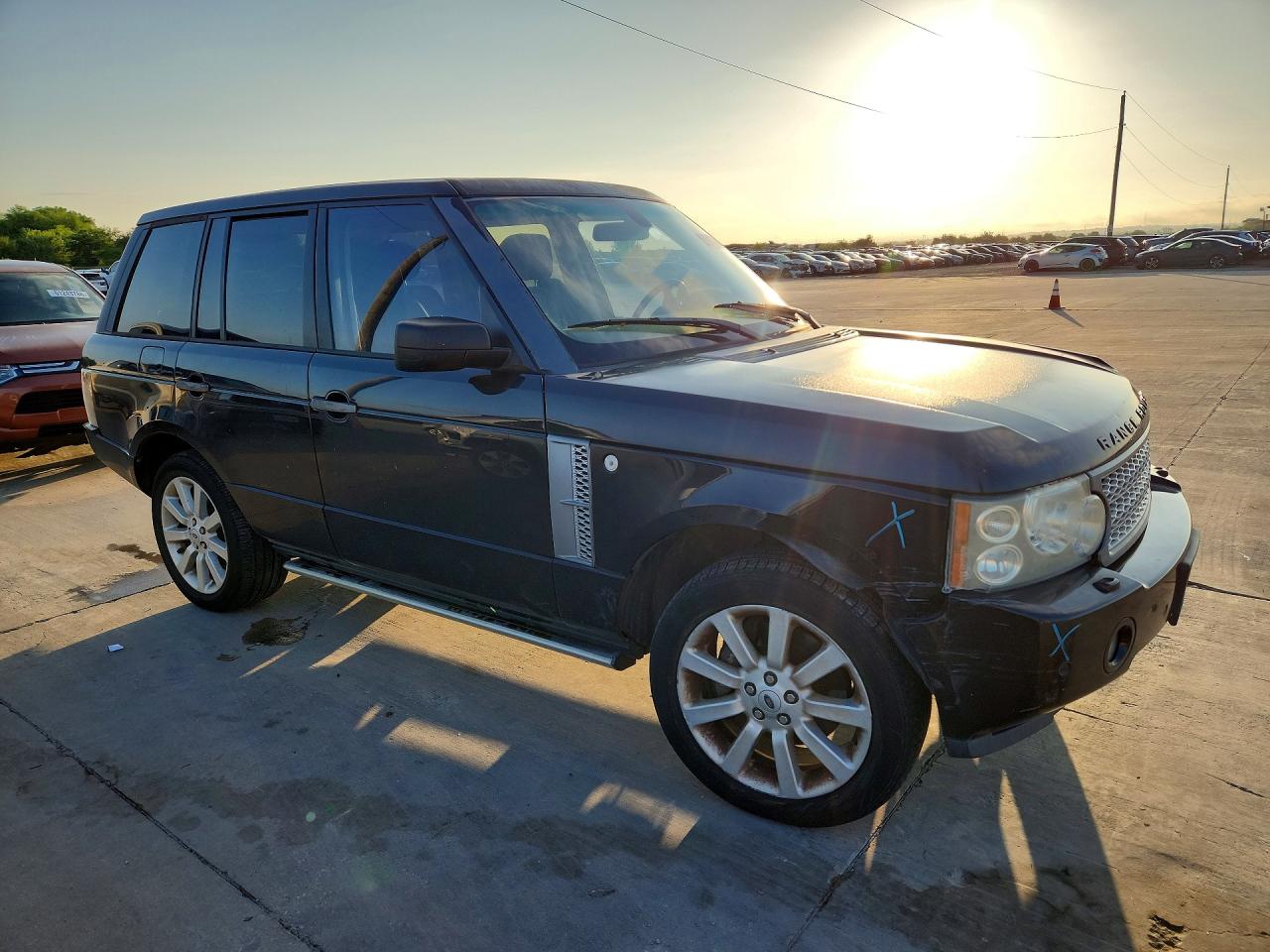 2008 Land Rover Range Rover Supercharged Black vin: SALMF13458A294921