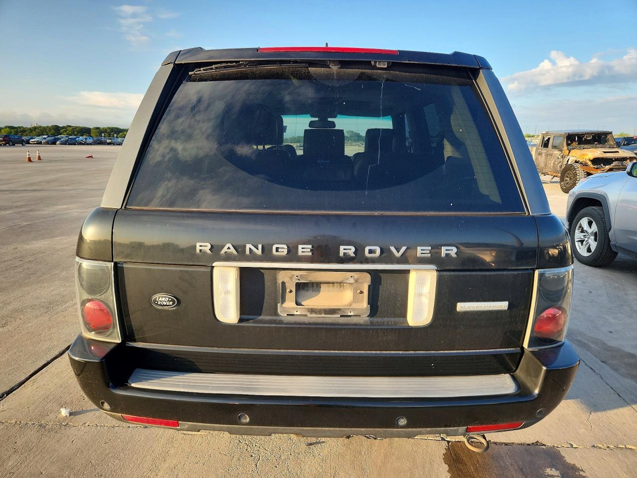 2008 Land Rover Range Rover Supercharged Black vin: SALMF13458A294921
