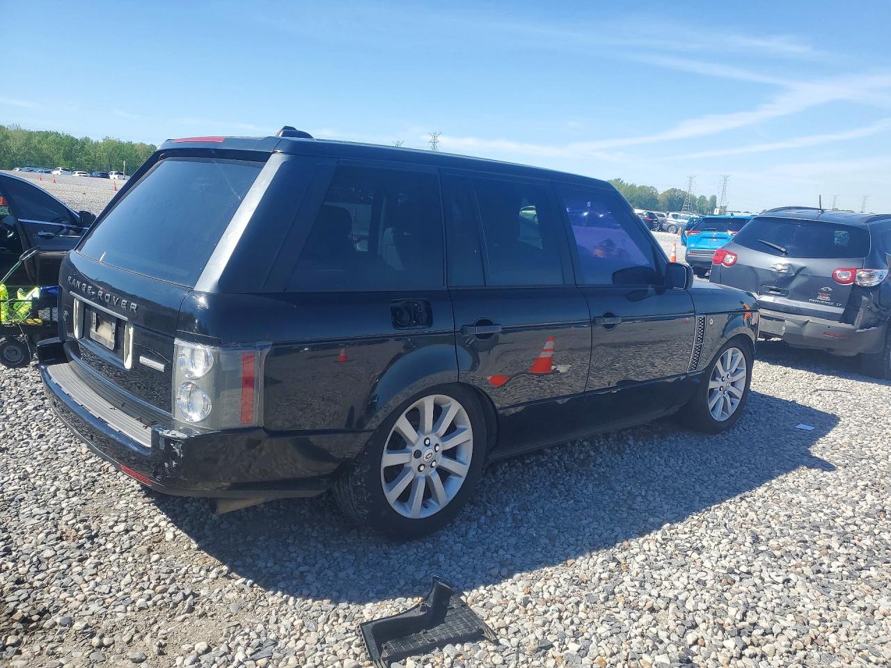 2008 Land Rover Range Rover Supercharged Black vin: SALMF13468A271180