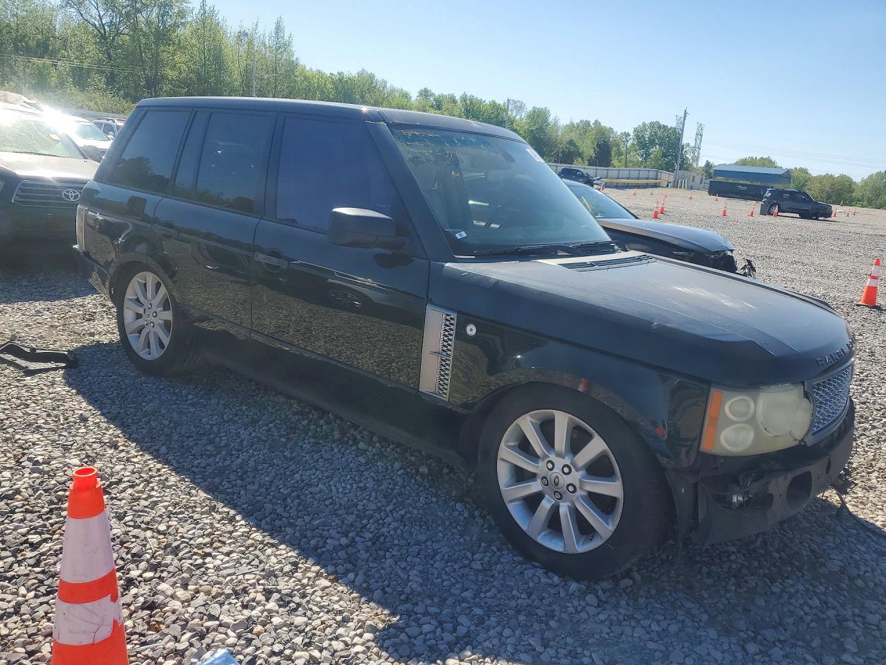 2008 Land Rover Range Rover Supercharged Black vin: SALMF13468A271180