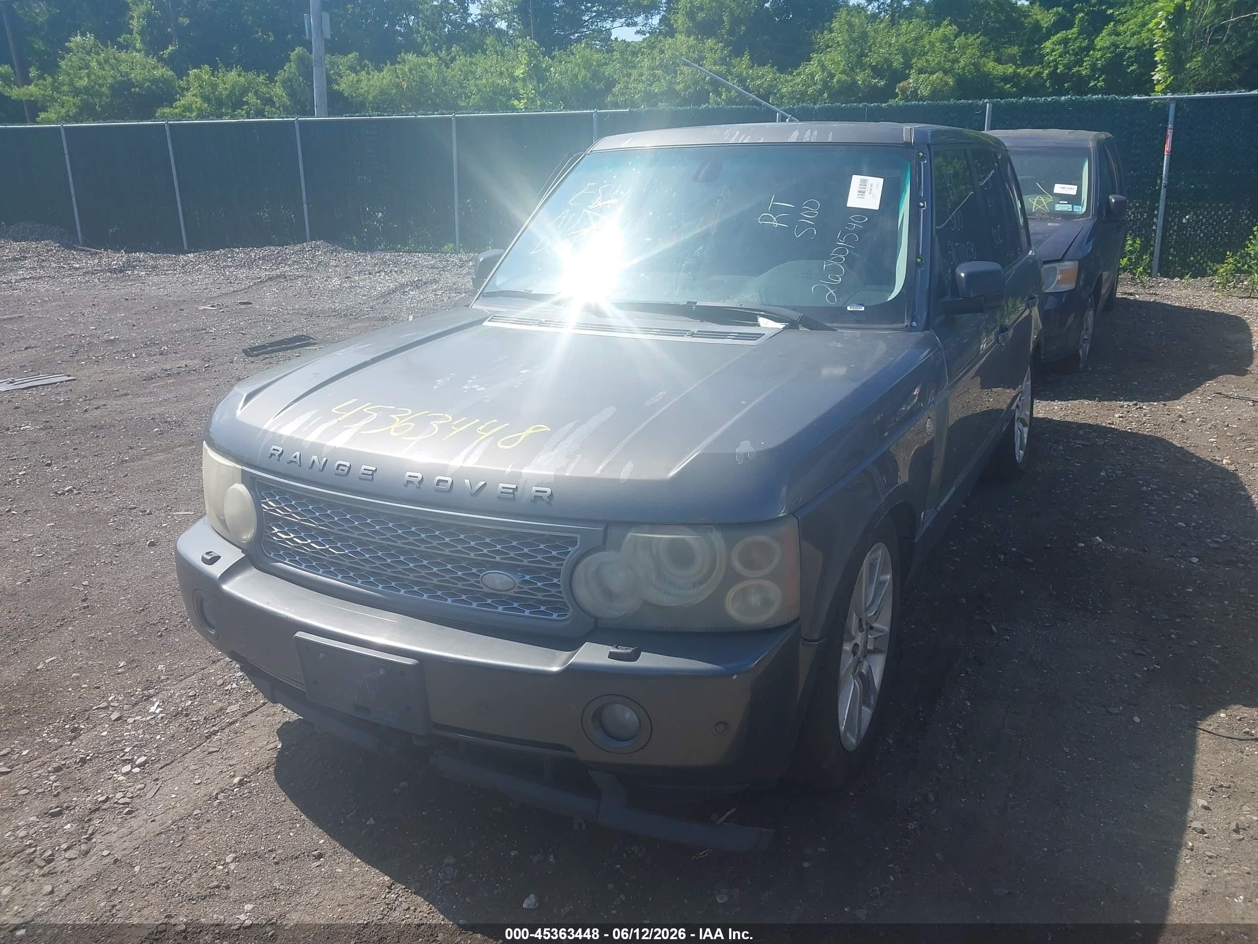 2006 Land Rover Range Rover Supercharged Серый vin: SALMF13476A222129