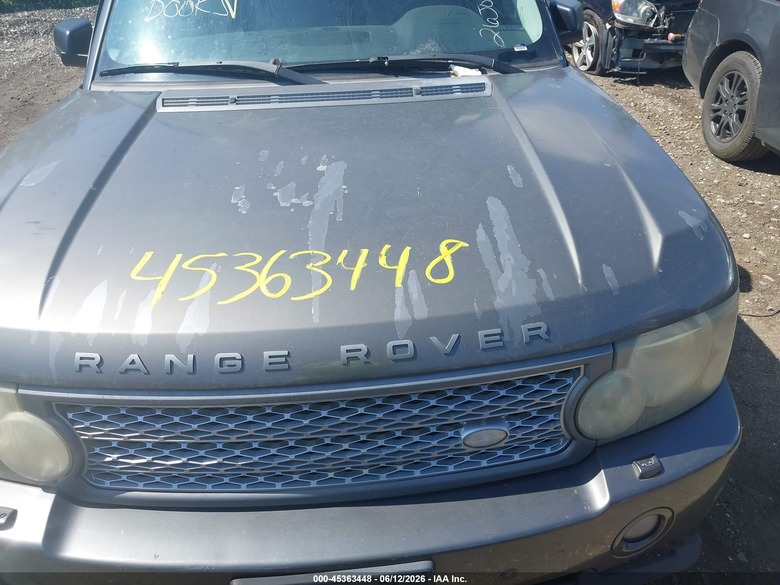 2006 Land Rover Range Rover Supercharged Серый vin: SALMF13476A222129