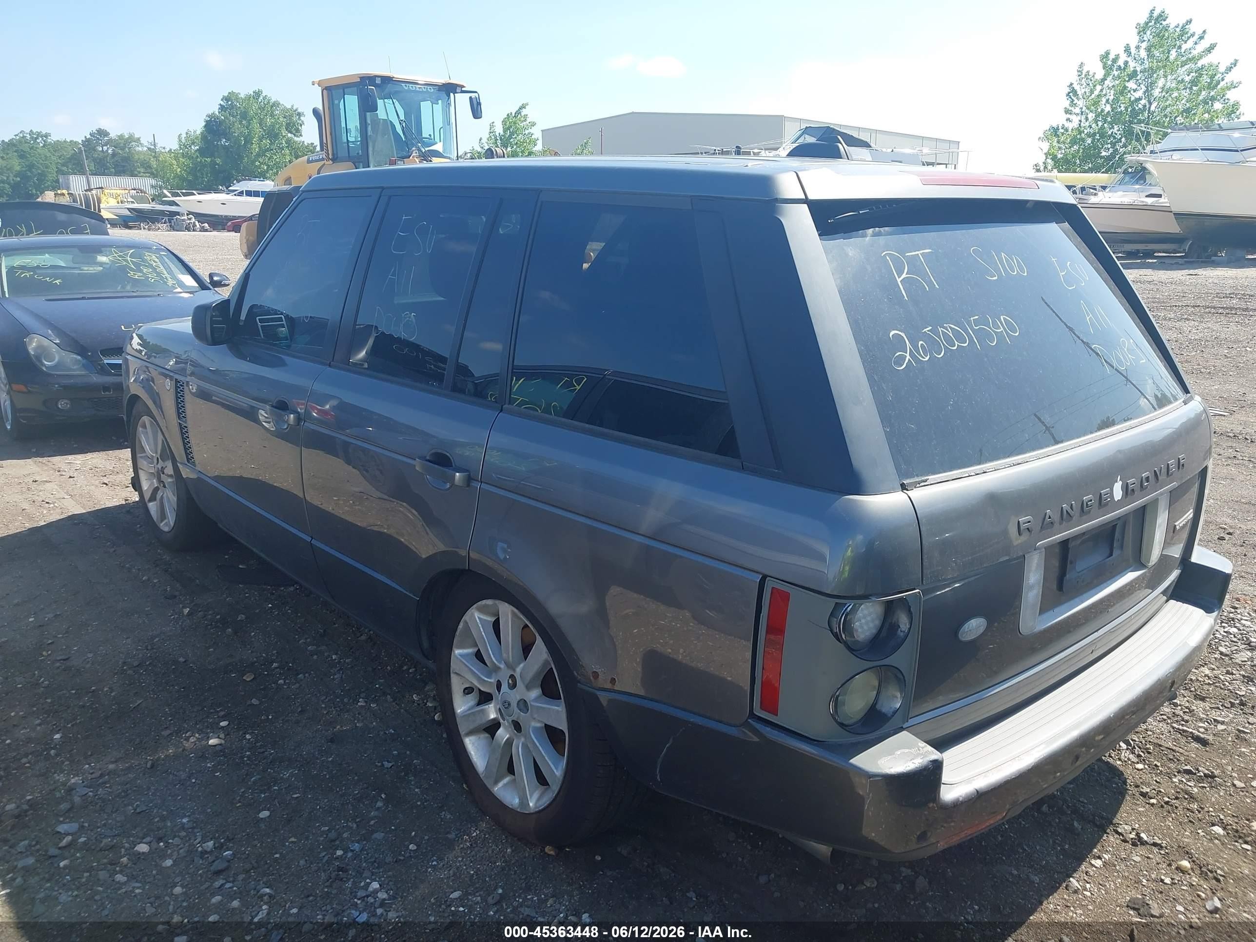 2006 Land Rover Range Rover Supercharged Серый vin: SALMF13476A222129