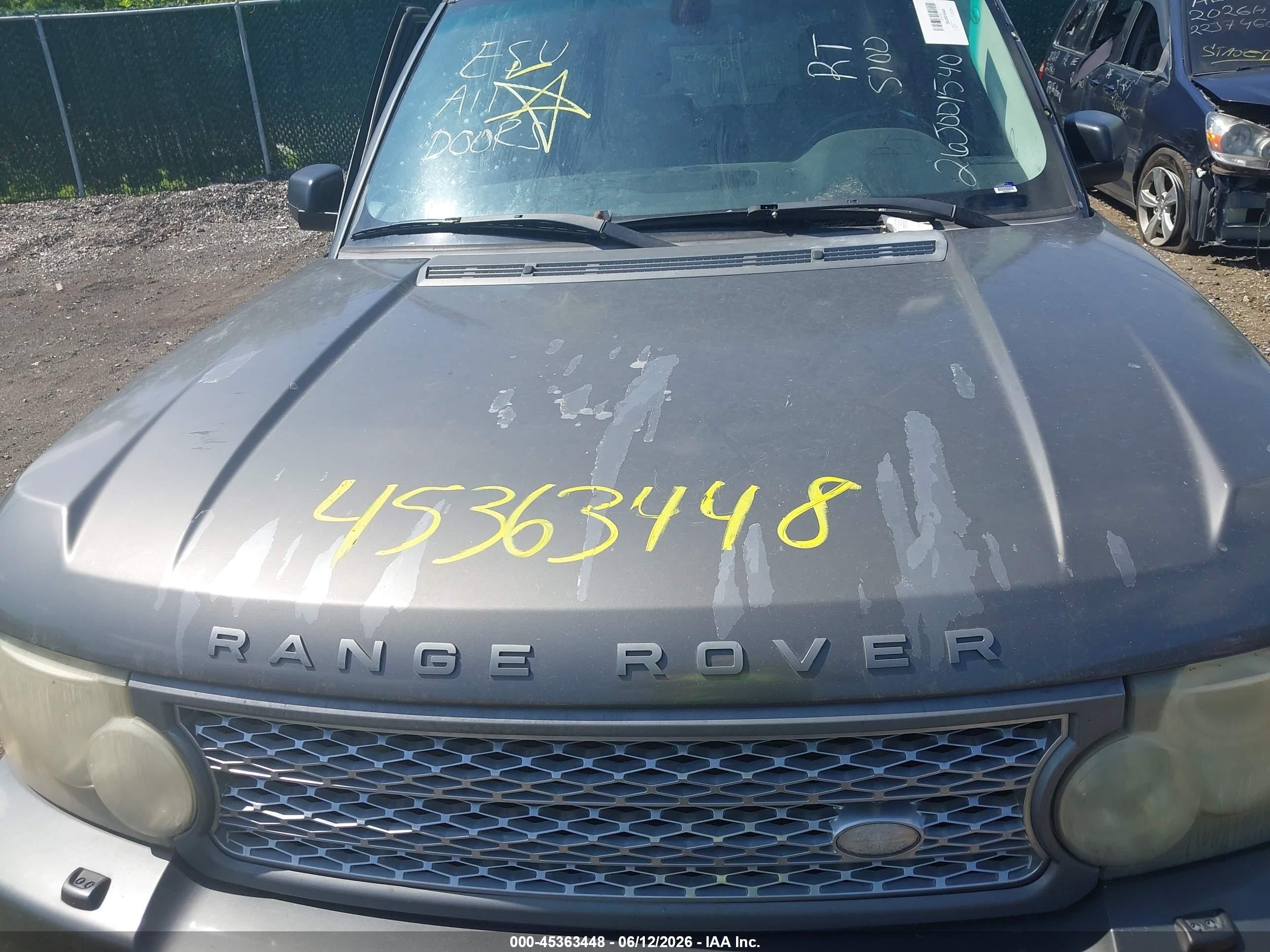 2006 Land Rover Range Rover Supercharged Серый vin: SALMF13476A222129