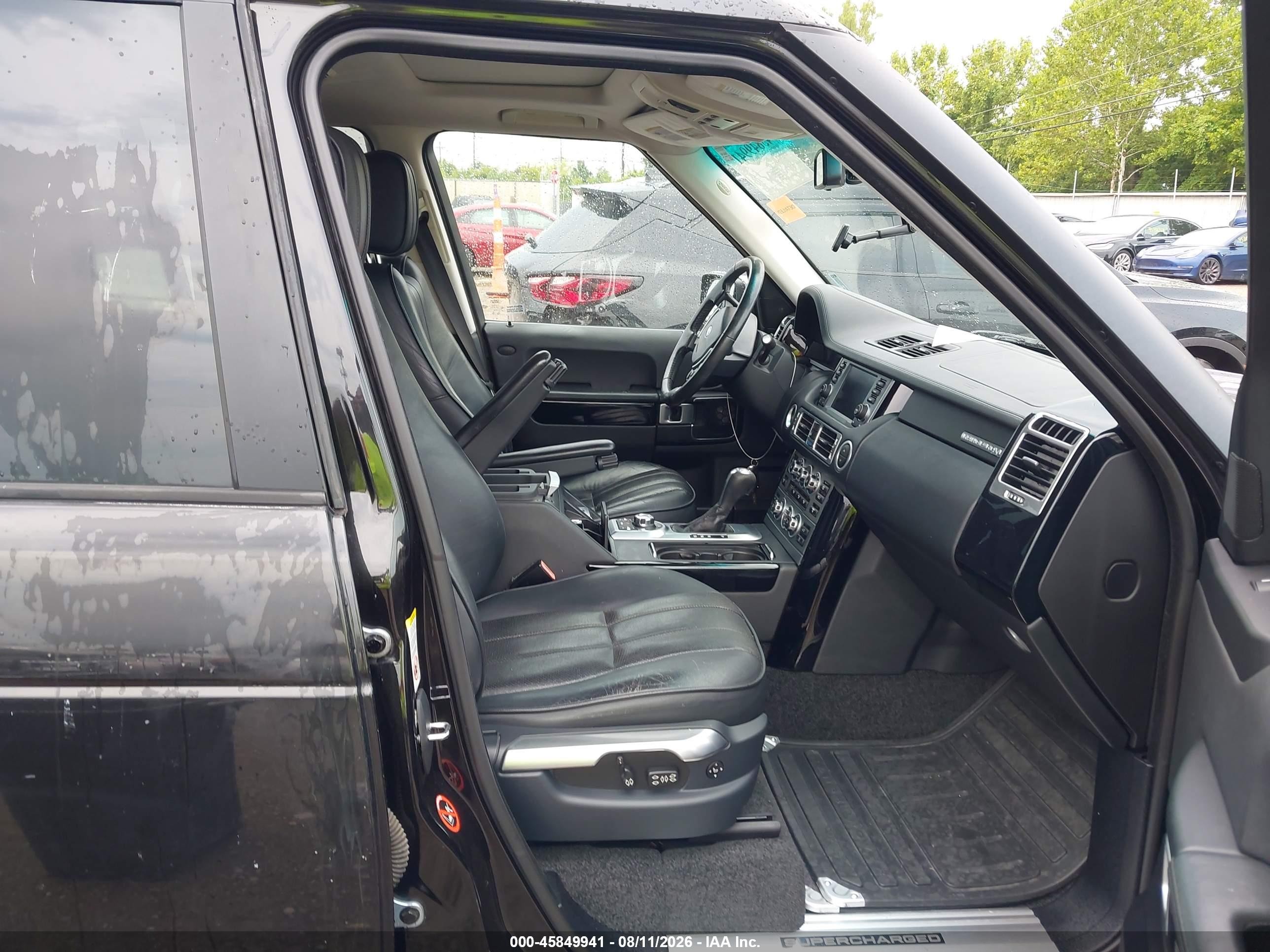 2008 Land Rover Range Rover Supercharged Черный vin: SALMF13478A295147