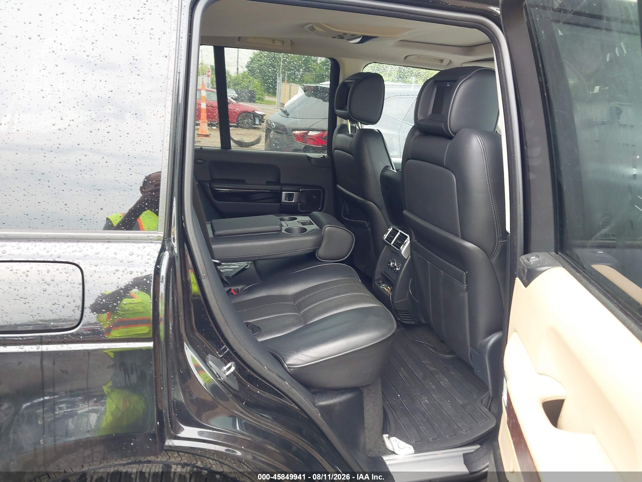 2008 Land Rover Range Rover Supercharged Черный vin: SALMF13478A295147