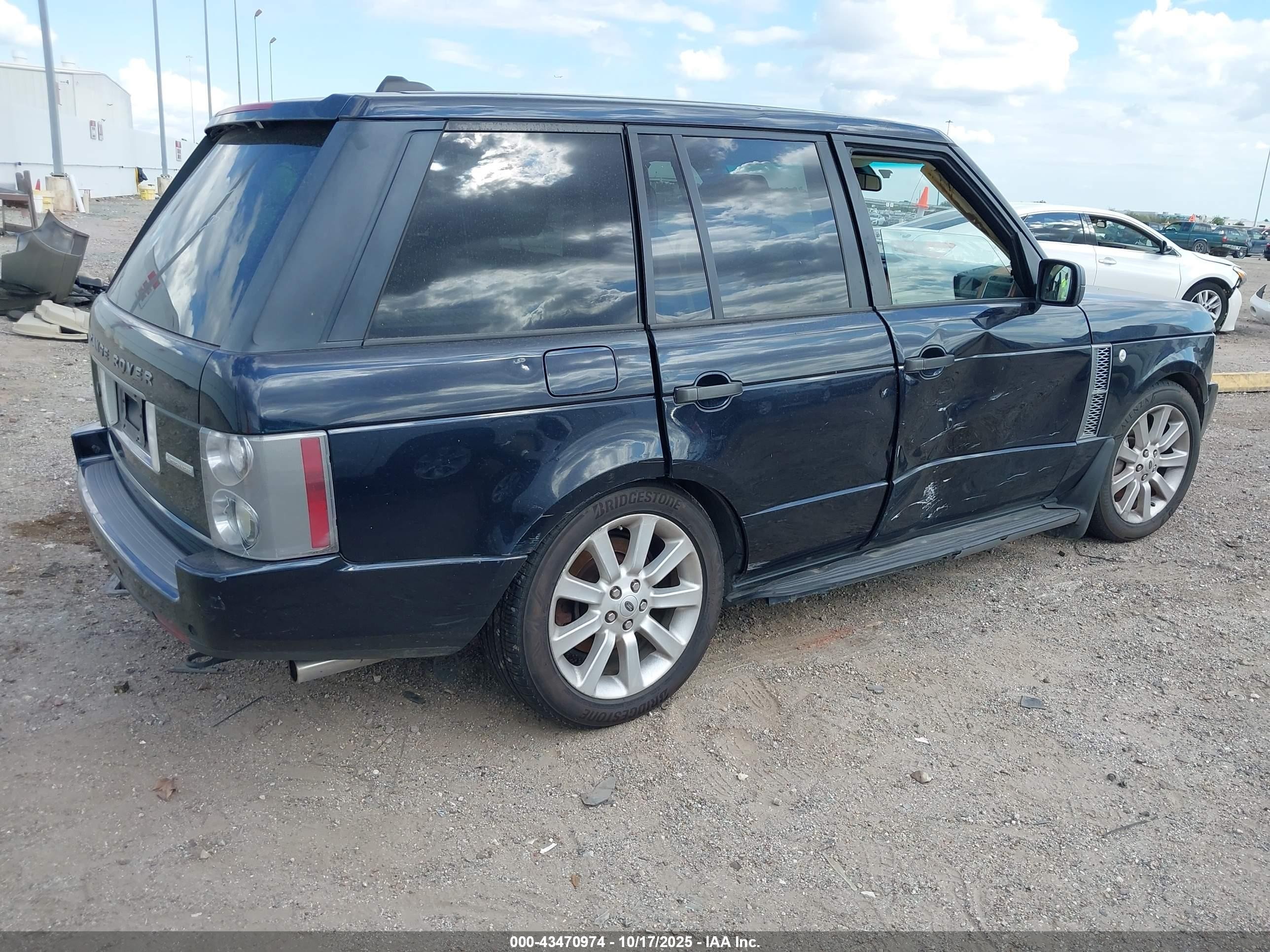 2008 Land Rover Range Rover Supercharged Black vin: SALMF134X8A292937