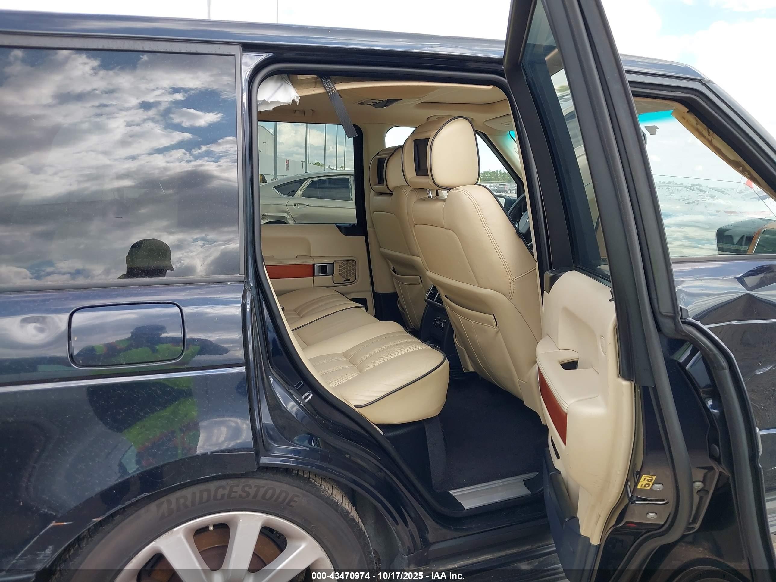 2008 Land Rover Range Rover Supercharged Black vin: SALMF134X8A292937