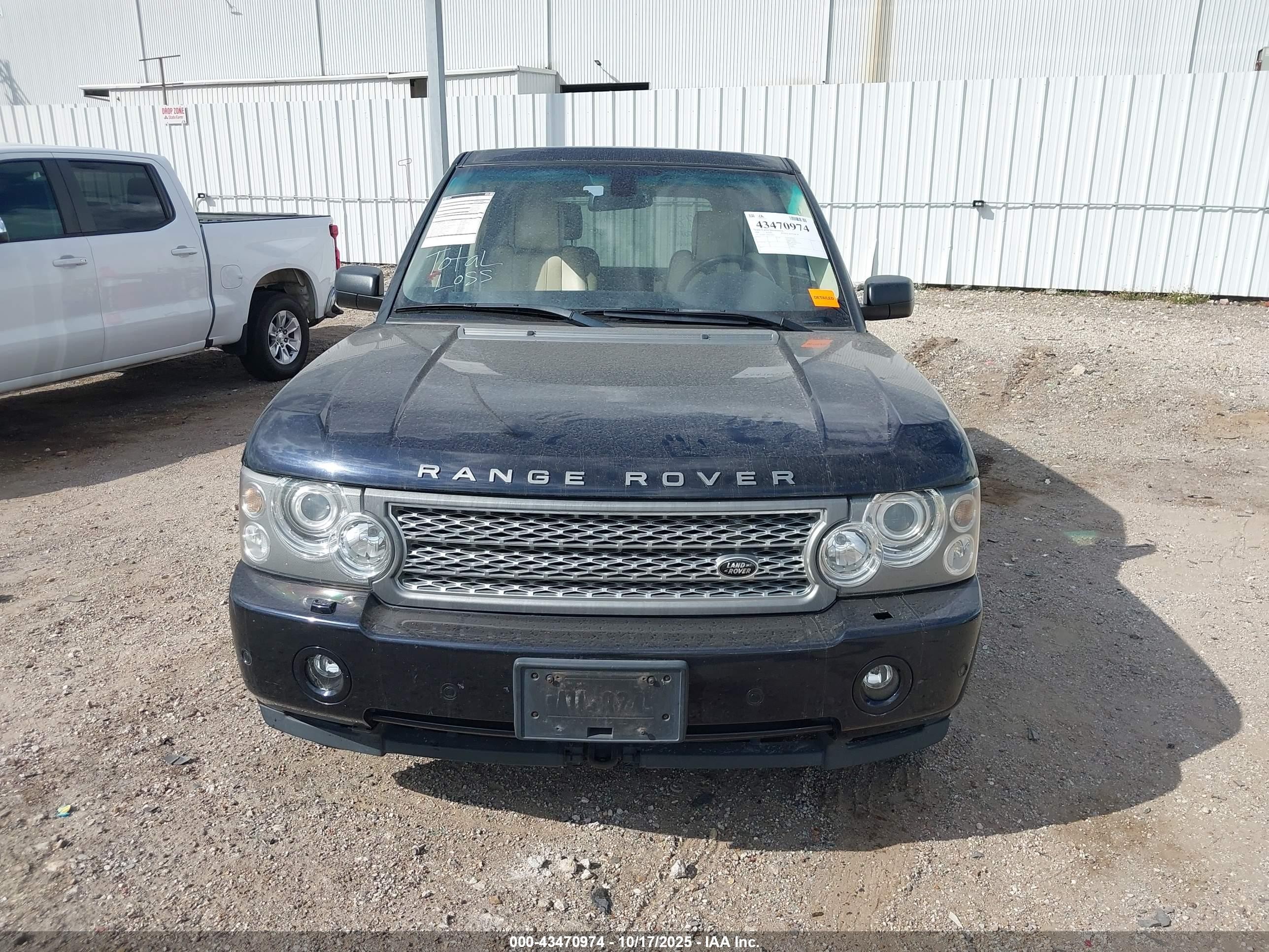2008 Land Rover Range Rover Supercharged Black vin: SALMF134X8A292937