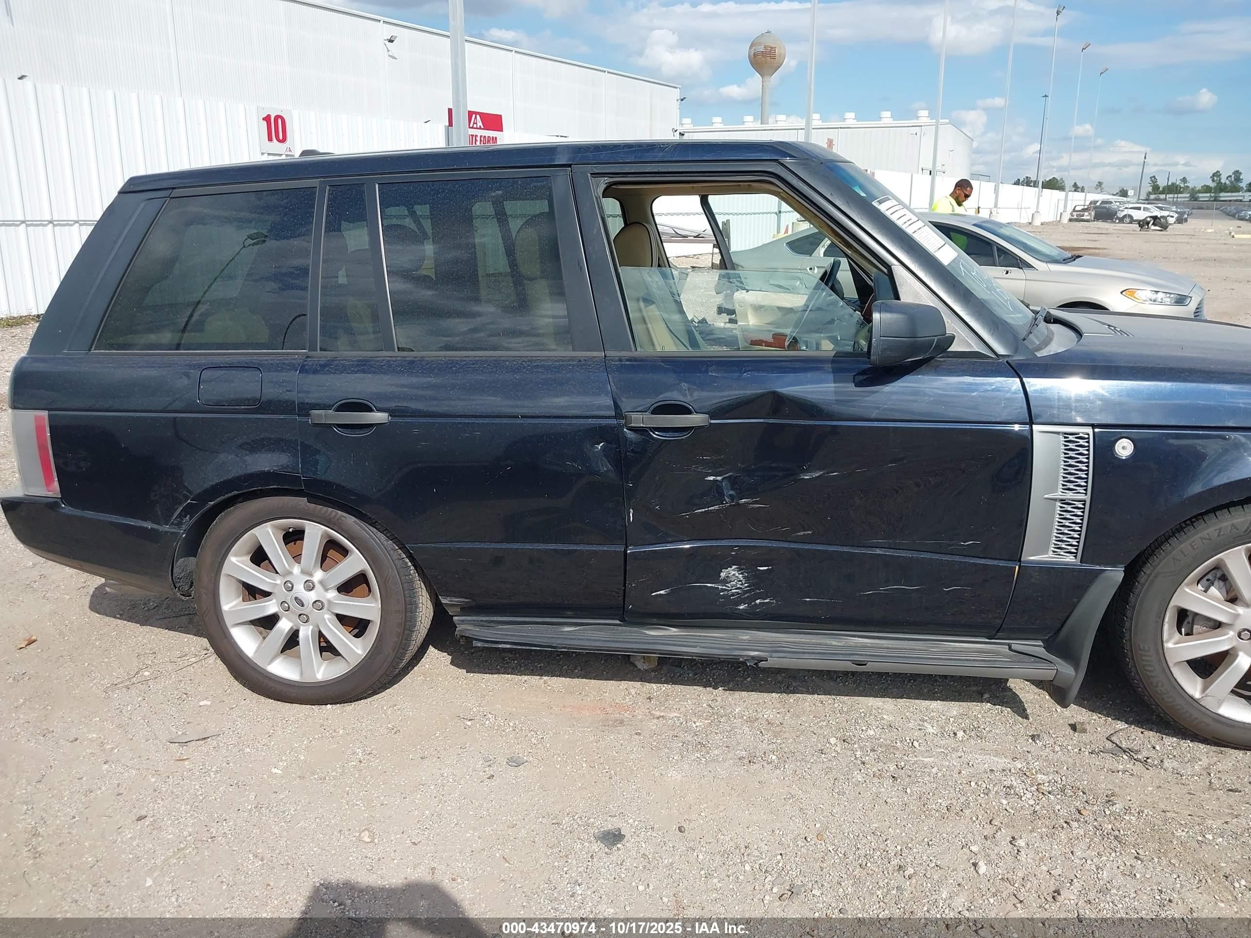 2008 Land Rover Range Rover Supercharged Black vin: SALMF134X8A292937