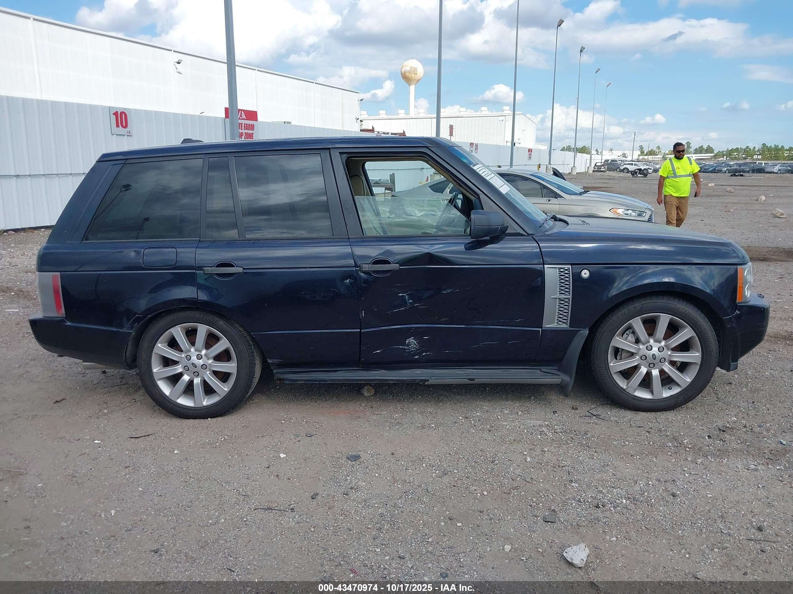 2008 Land Rover Range Rover Supercharged Black vin: SALMF134X8A292937