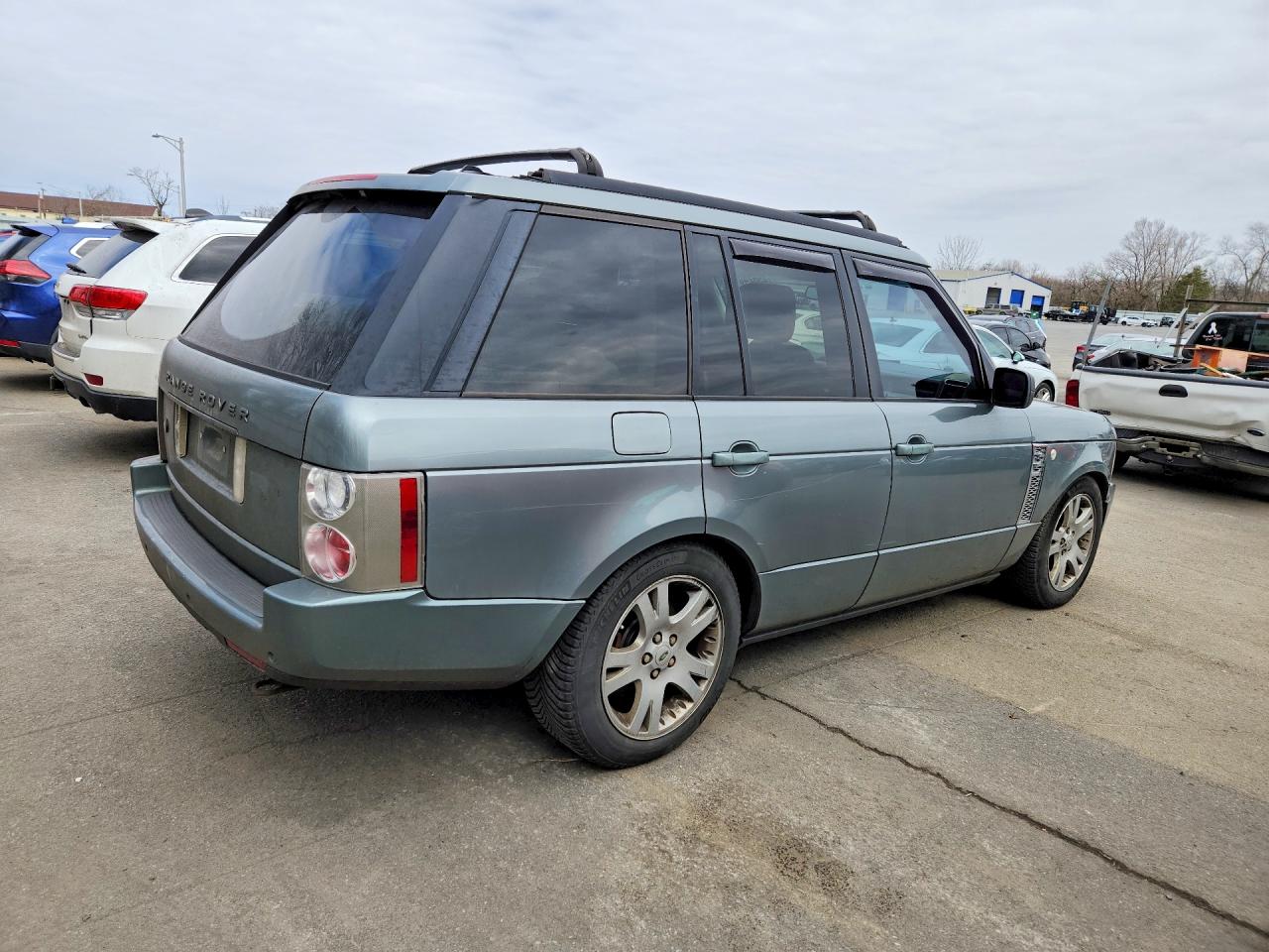 2007 Land Rover Range Rover Hse Green vin: SALMF15417A235778