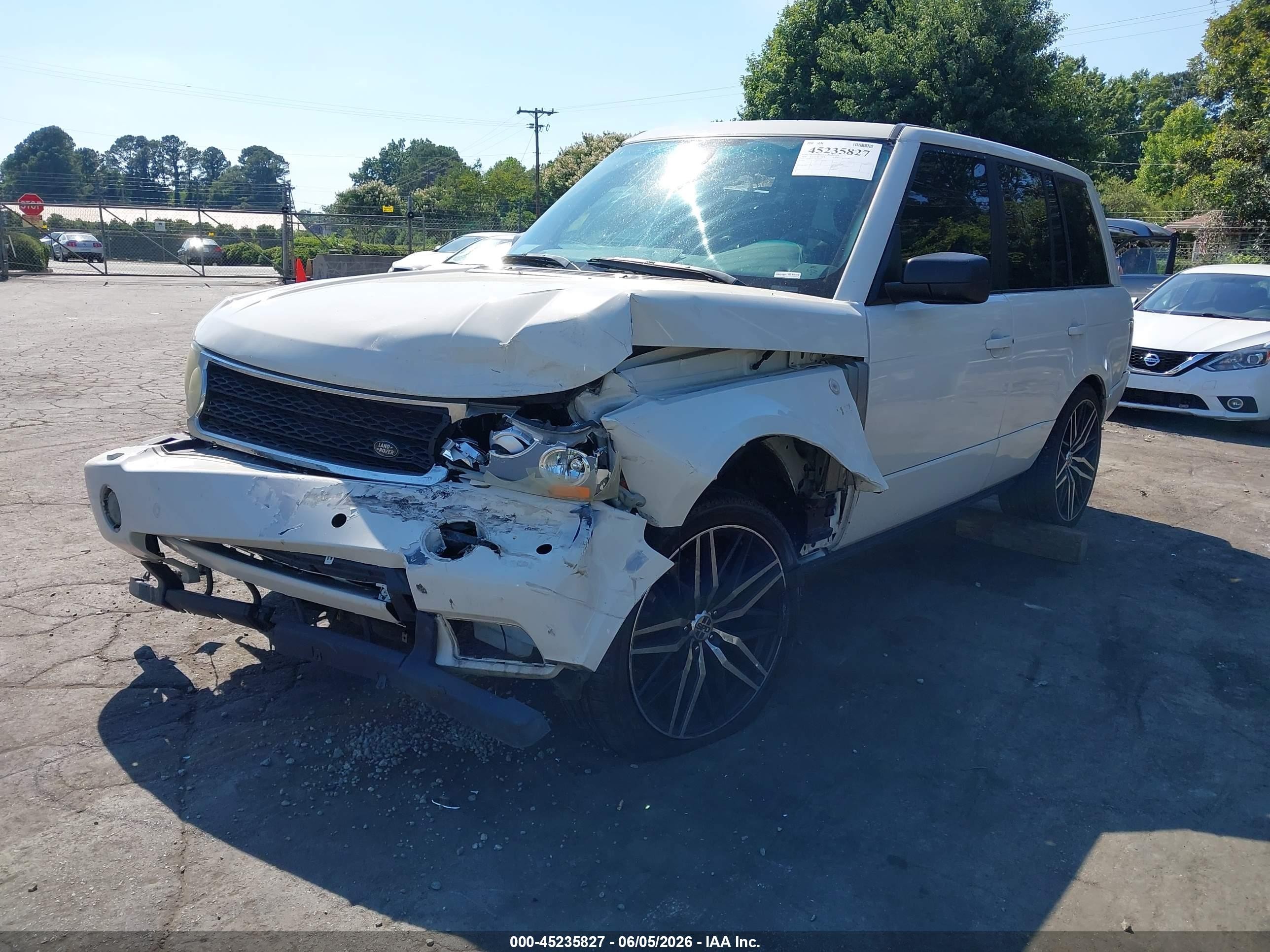 2008 Land Rover Range Rover Hse White vin: SALMF15418A280852