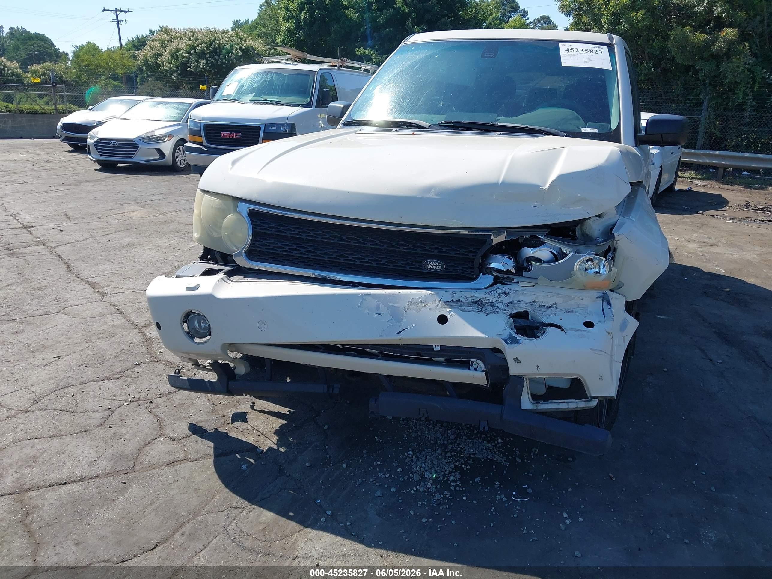 2008 Land Rover Range Rover Hse White vin: SALMF15418A280852