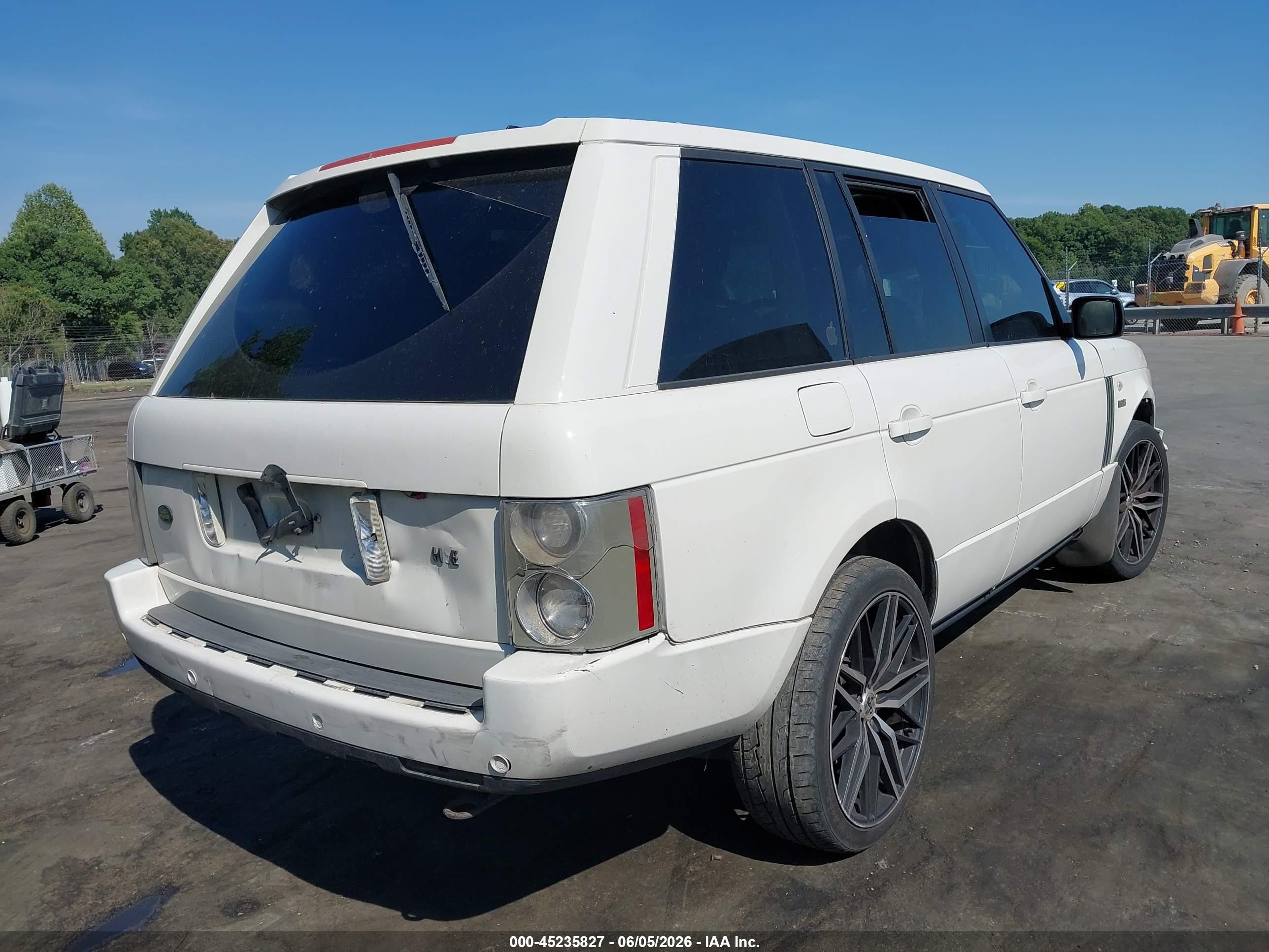2008 Land Rover Range Rover Hse White vin: SALMF15418A280852