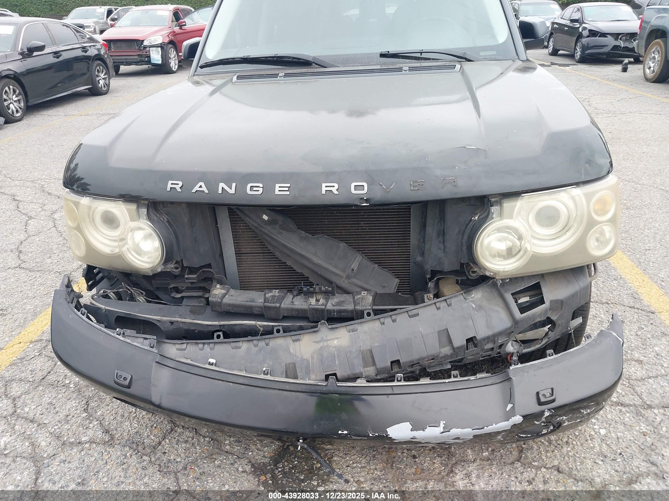2006 Land Rover Range Rover Hse Black vin: SALMF15436A217989
