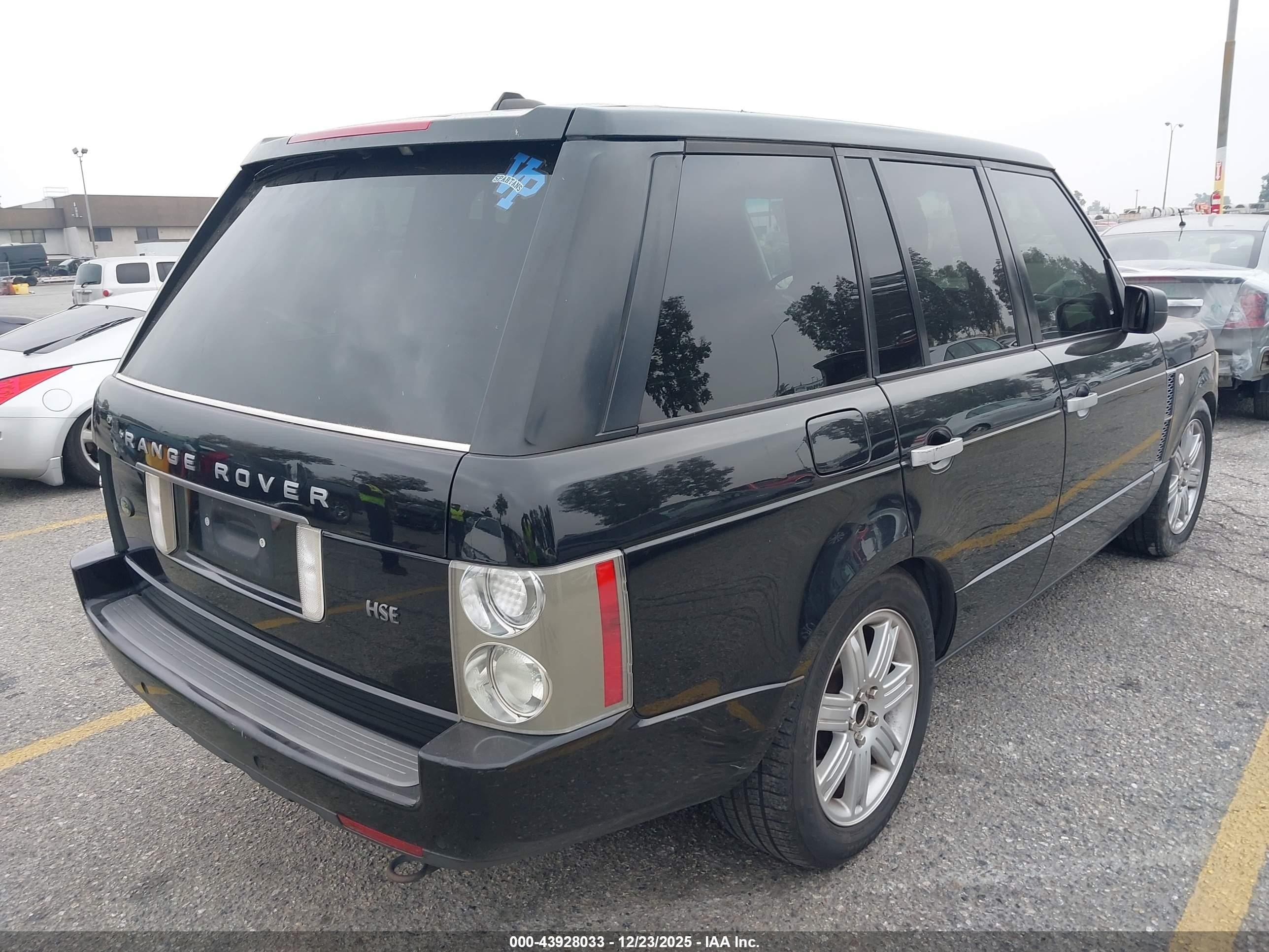 2006 Land Rover Range Rover Hse Black vin: SALMF15436A217989