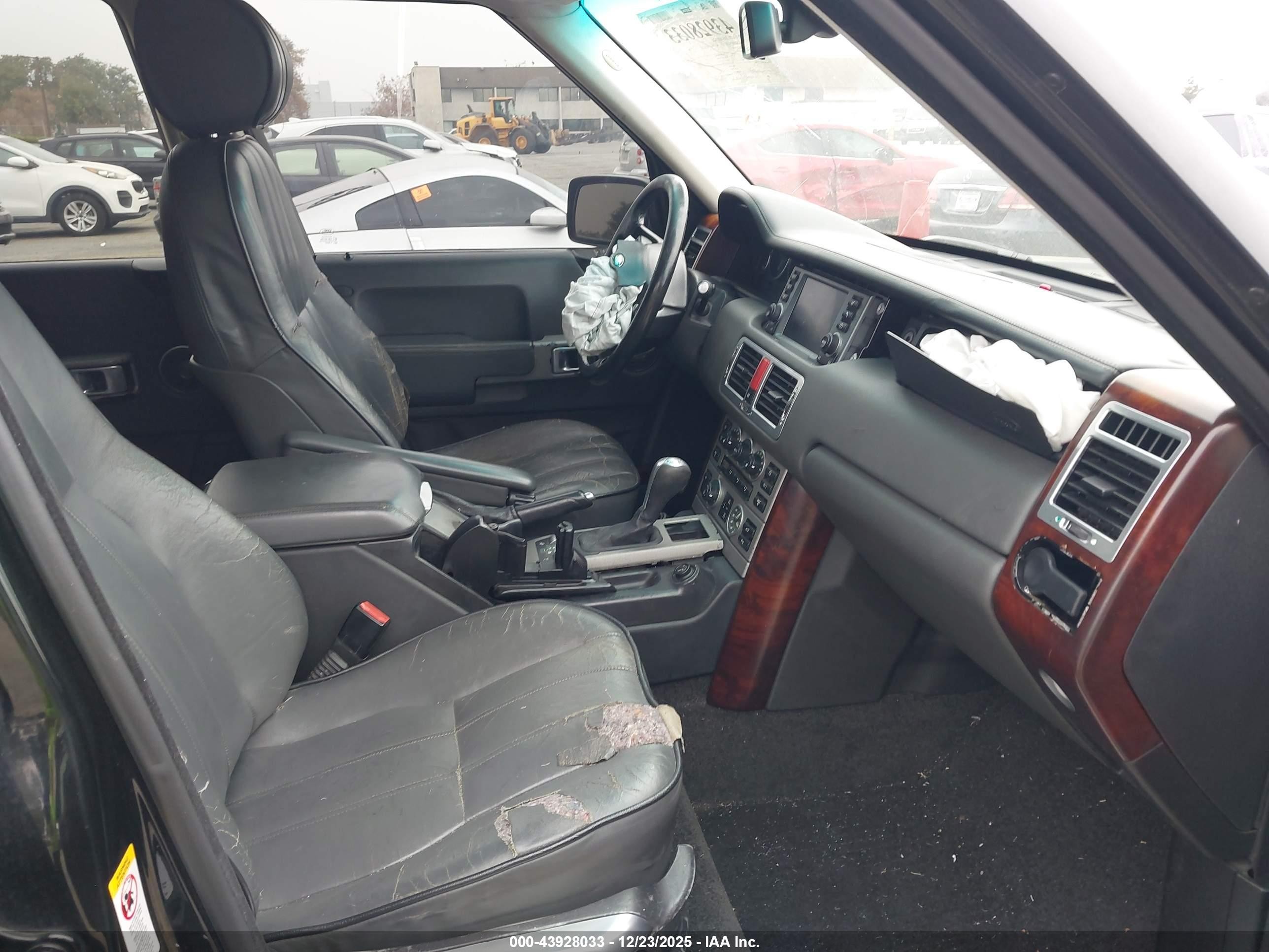 2006 Land Rover Range Rover Hse Black vin: SALMF15436A217989