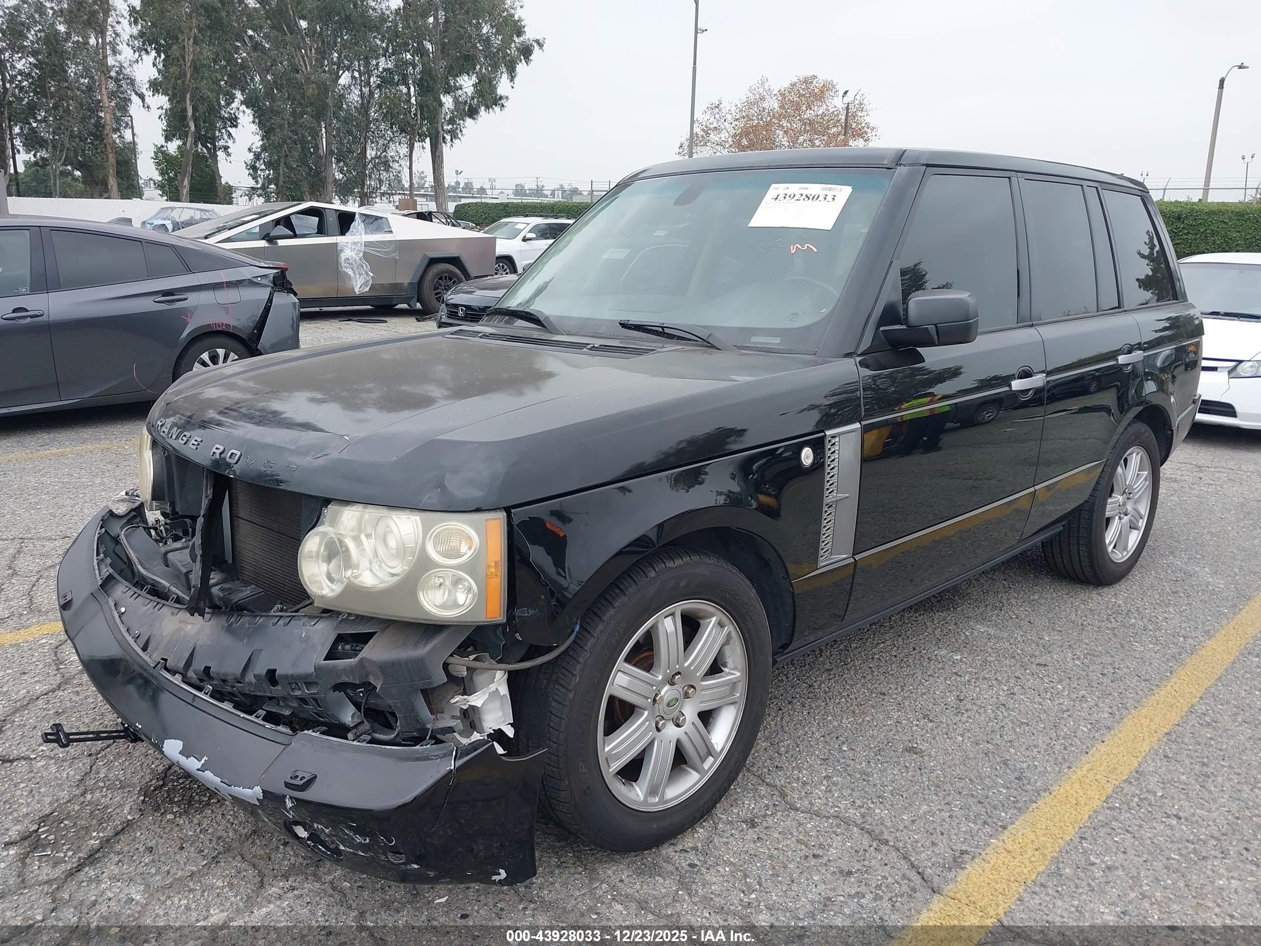 2006 Land Rover Range Rover Hse Black vin: SALMF15436A217989