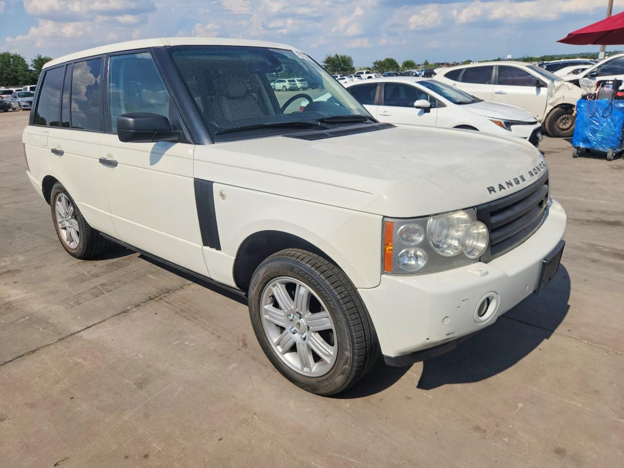 2007 Land Rover Range Rover Hse White vin: SALMF15437A242456