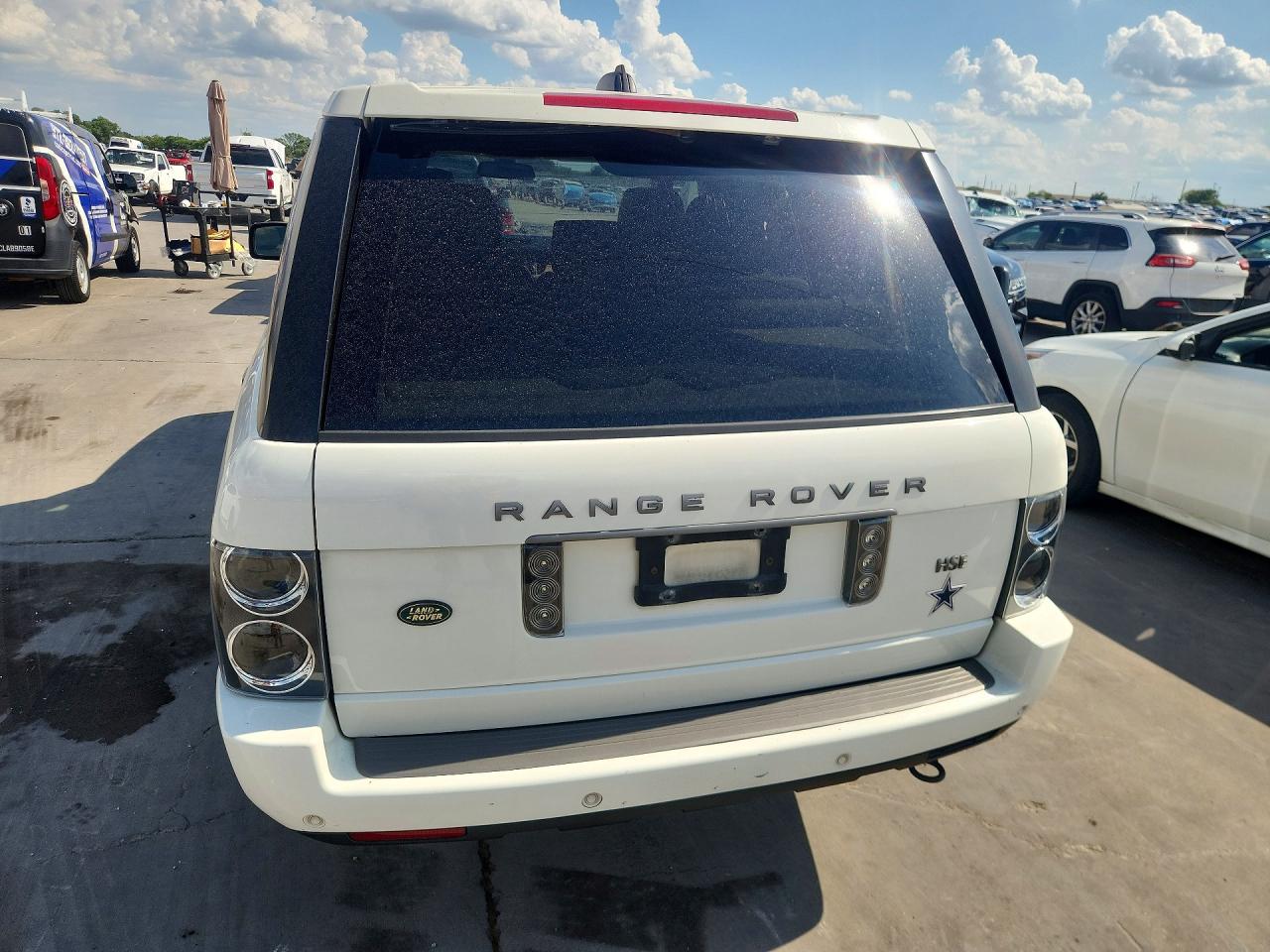 2007 Land Rover Range Rover Hse White vin: SALMF15437A242456