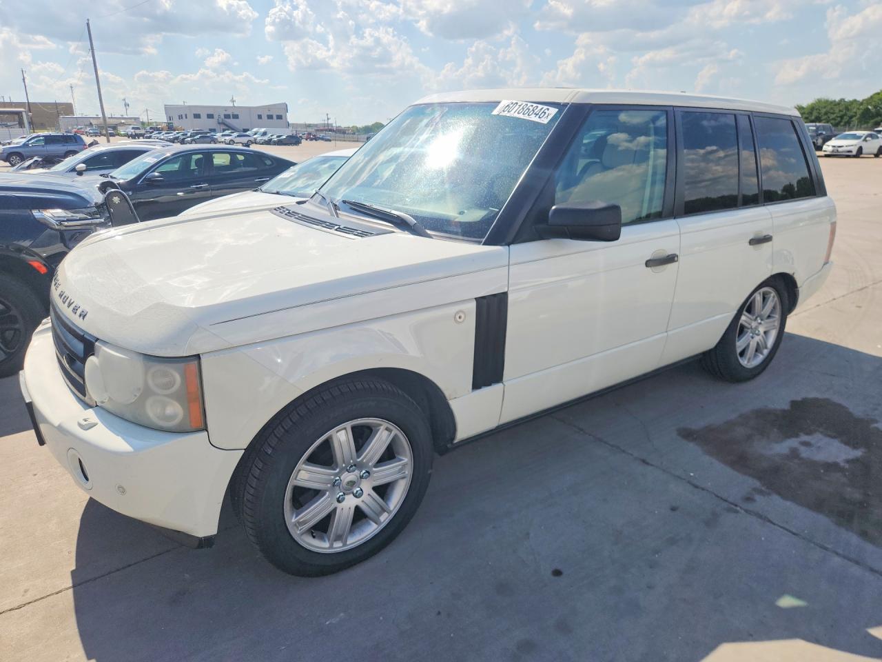 2007 Land Rover Range Rover Hse White vin: SALMF15437A242456