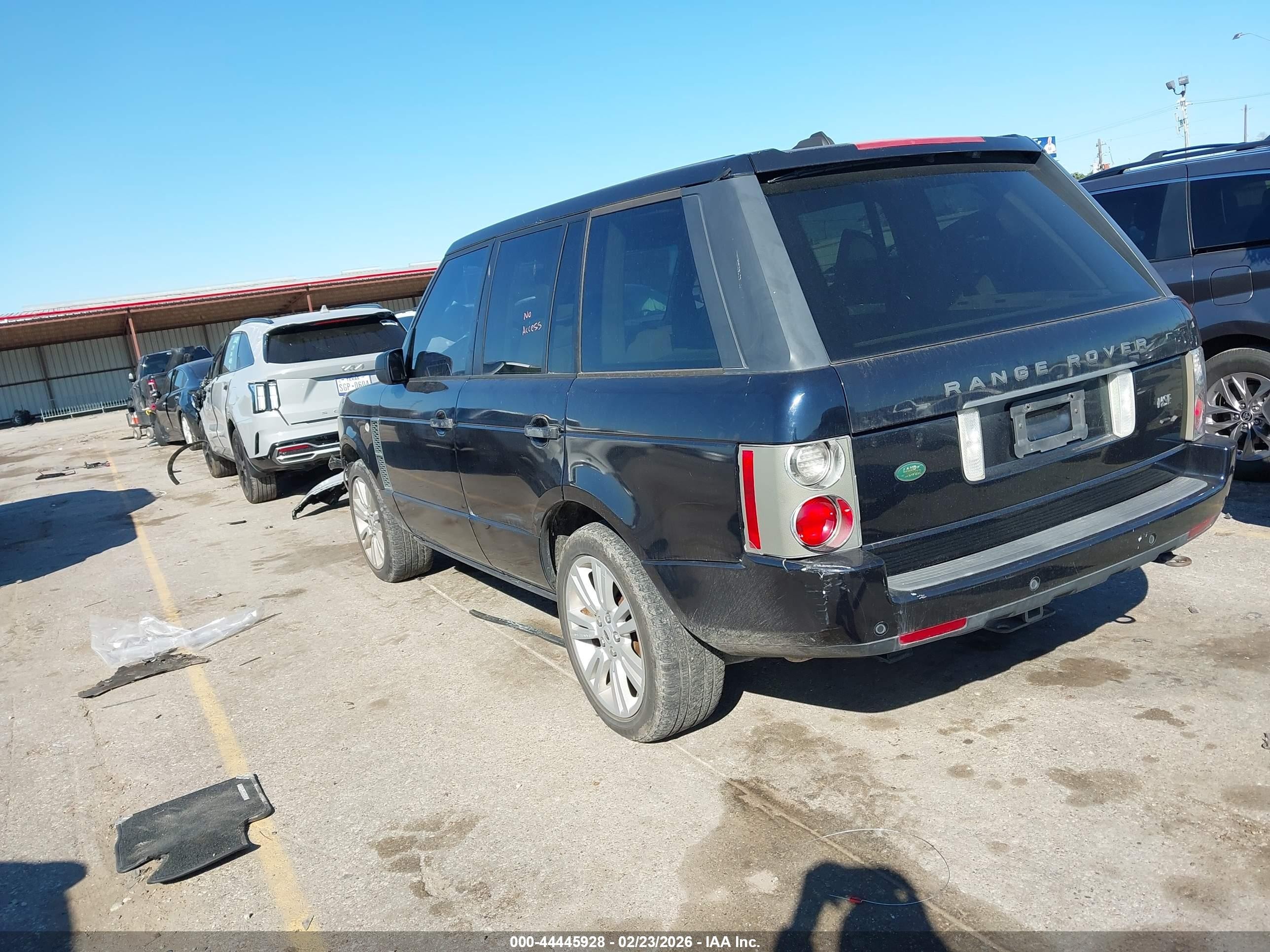2008 Land Rover Range Rover Hse Black vin: SALMF15438A272476
