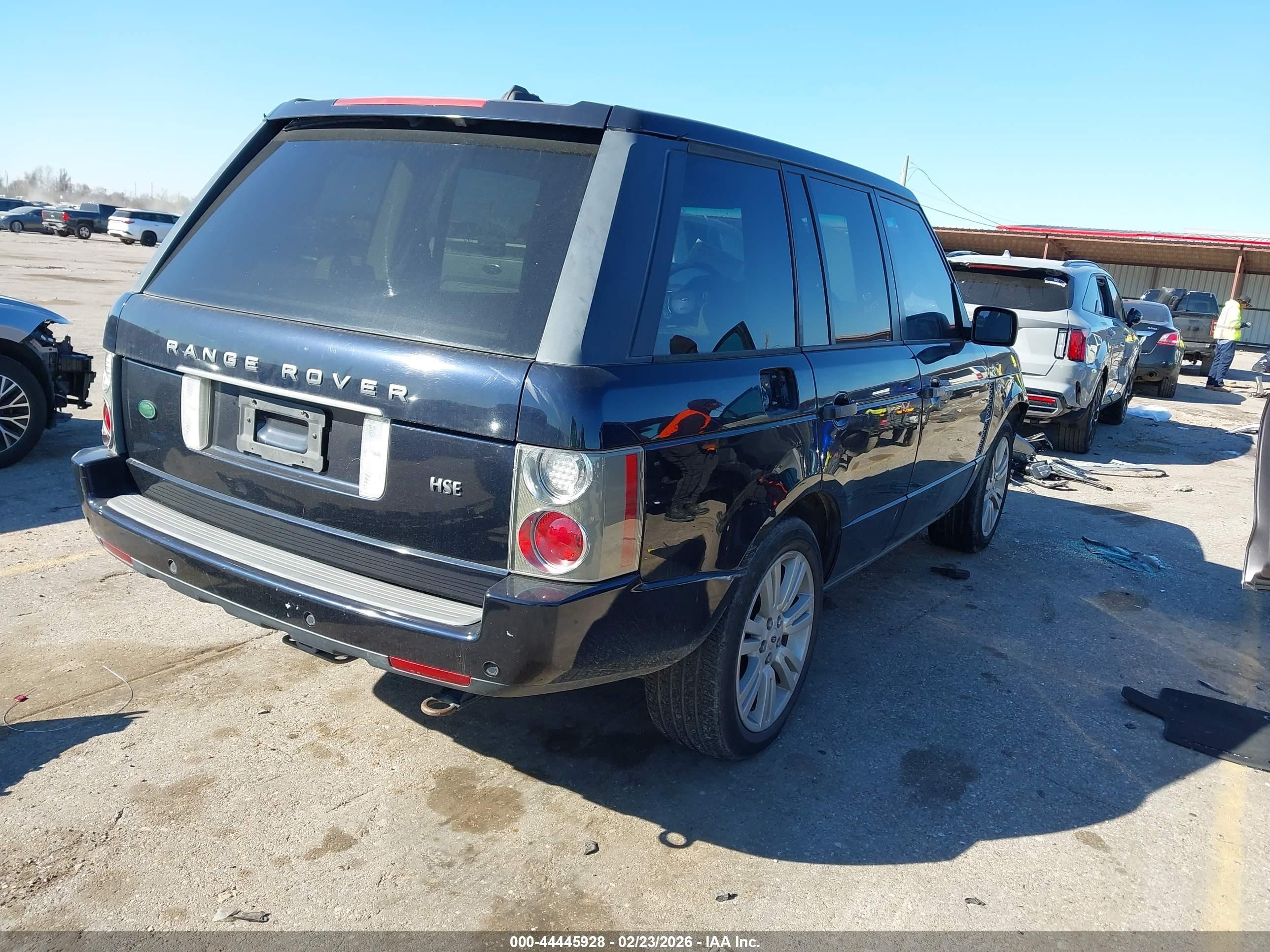 2008 Land Rover Range Rover Hse Black vin: SALMF15438A272476