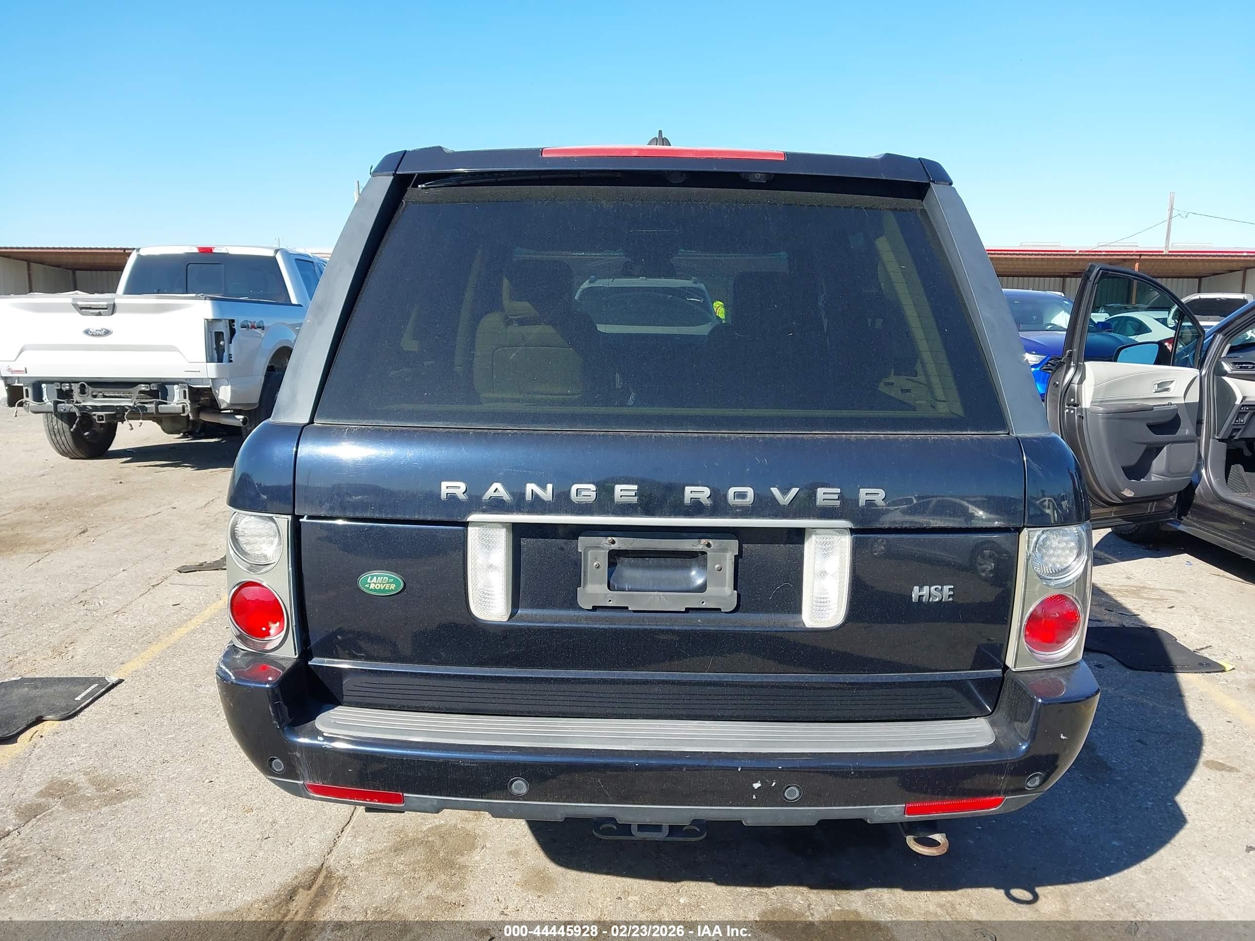 2008 Land Rover Range Rover Hse Black vin: SALMF15438A272476