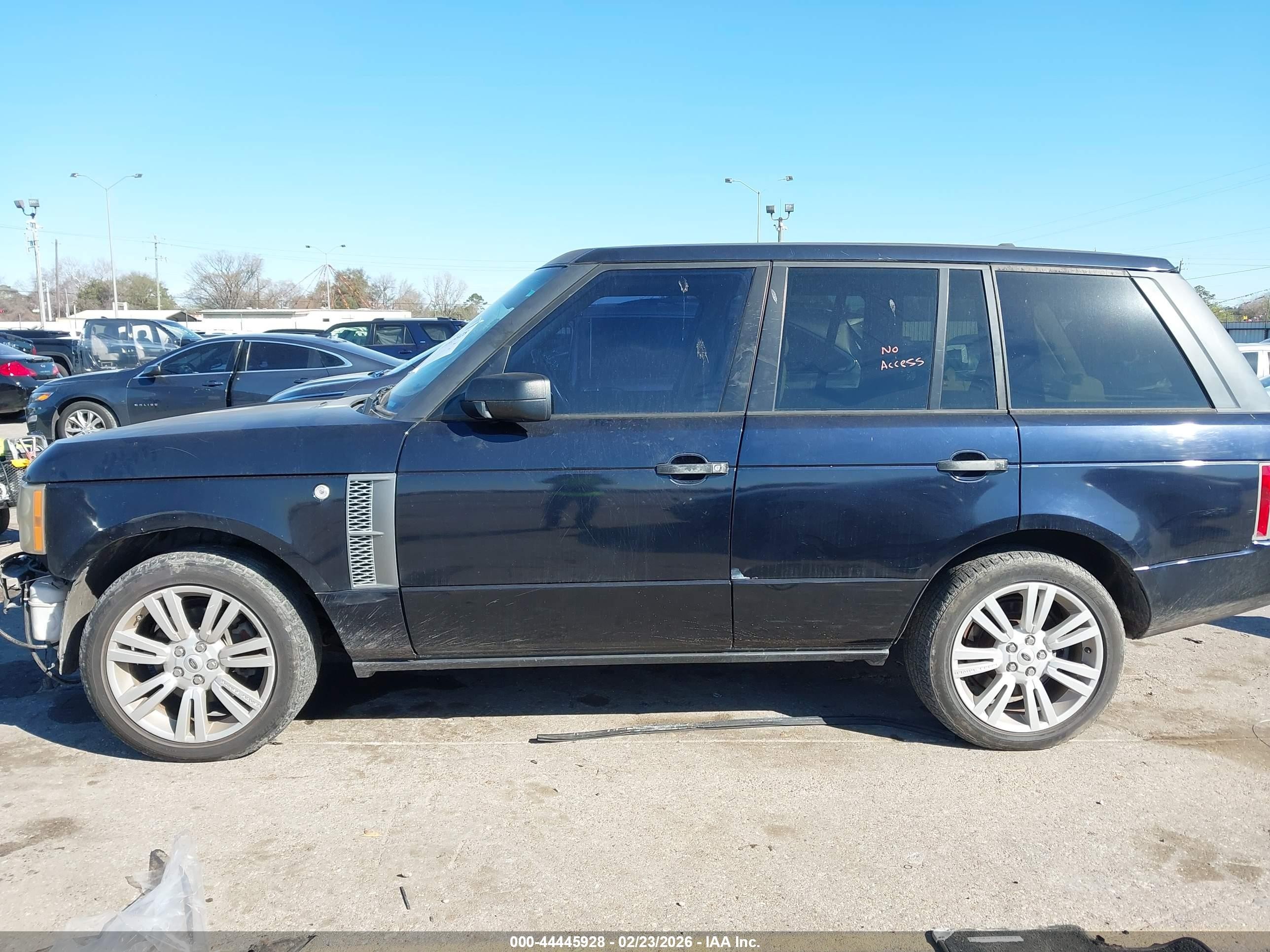 2008 Land Rover Range Rover Hse Black vin: SALMF15438A272476