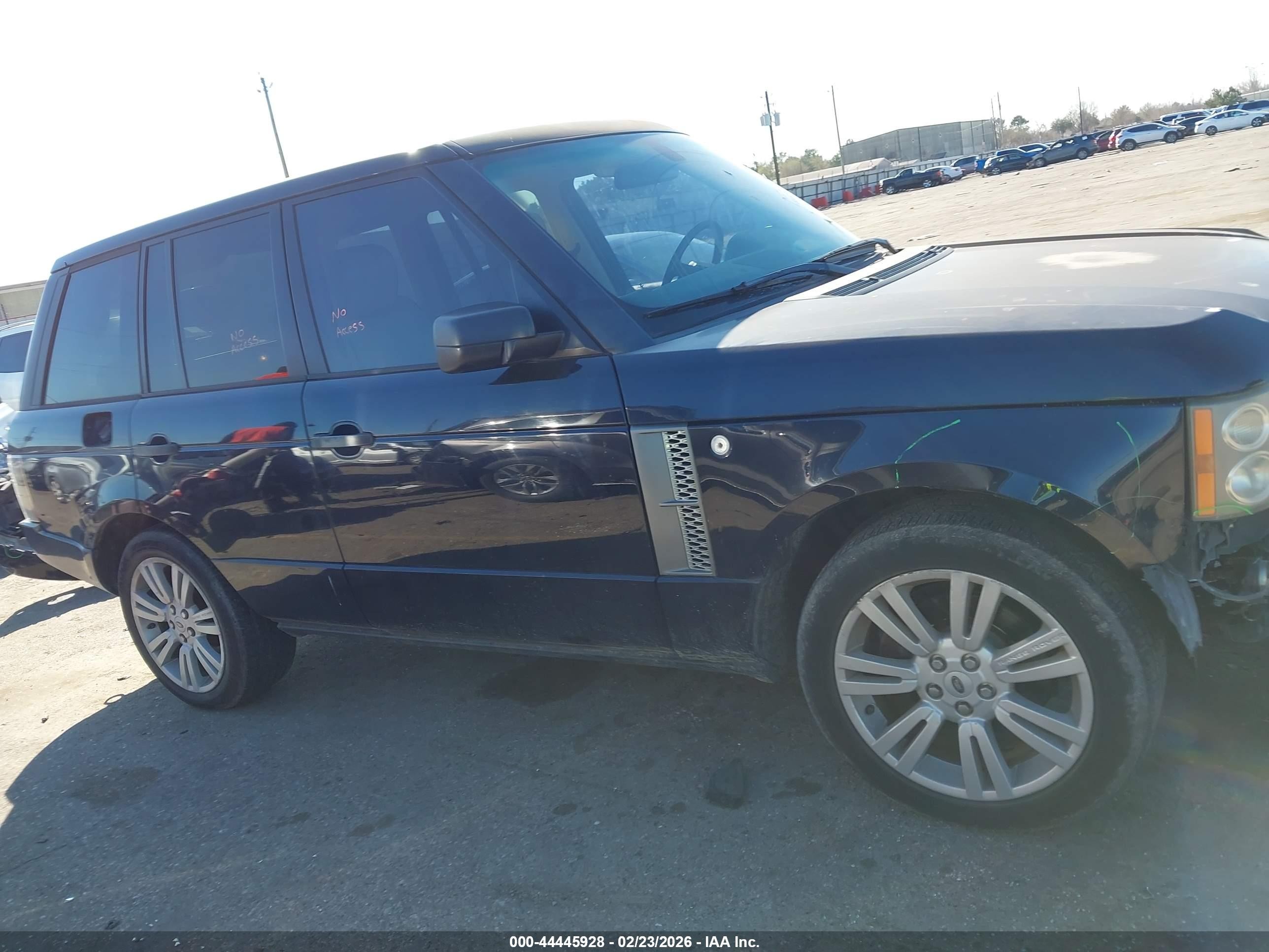2008 Land Rover Range Rover Hse Black vin: SALMF15438A272476