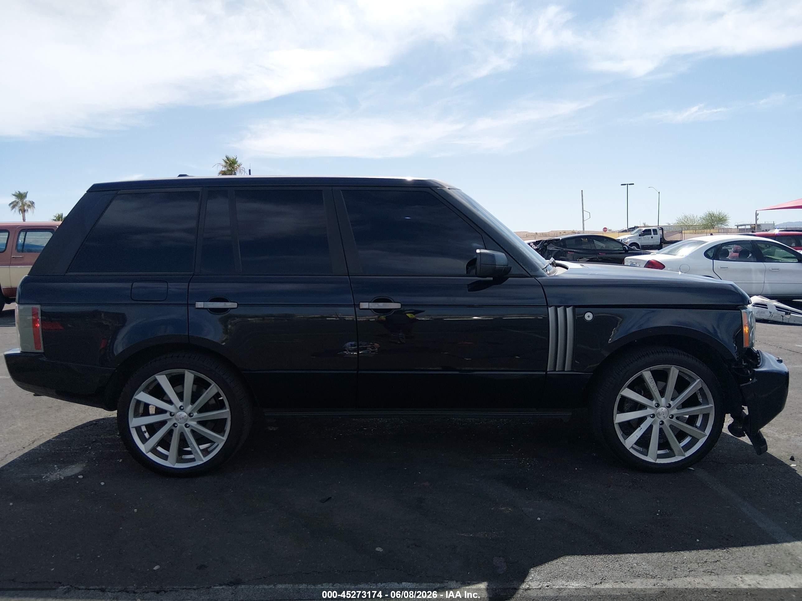 2008 Land Rover Range Rover Hse Blue vin: SALMF15438A288077