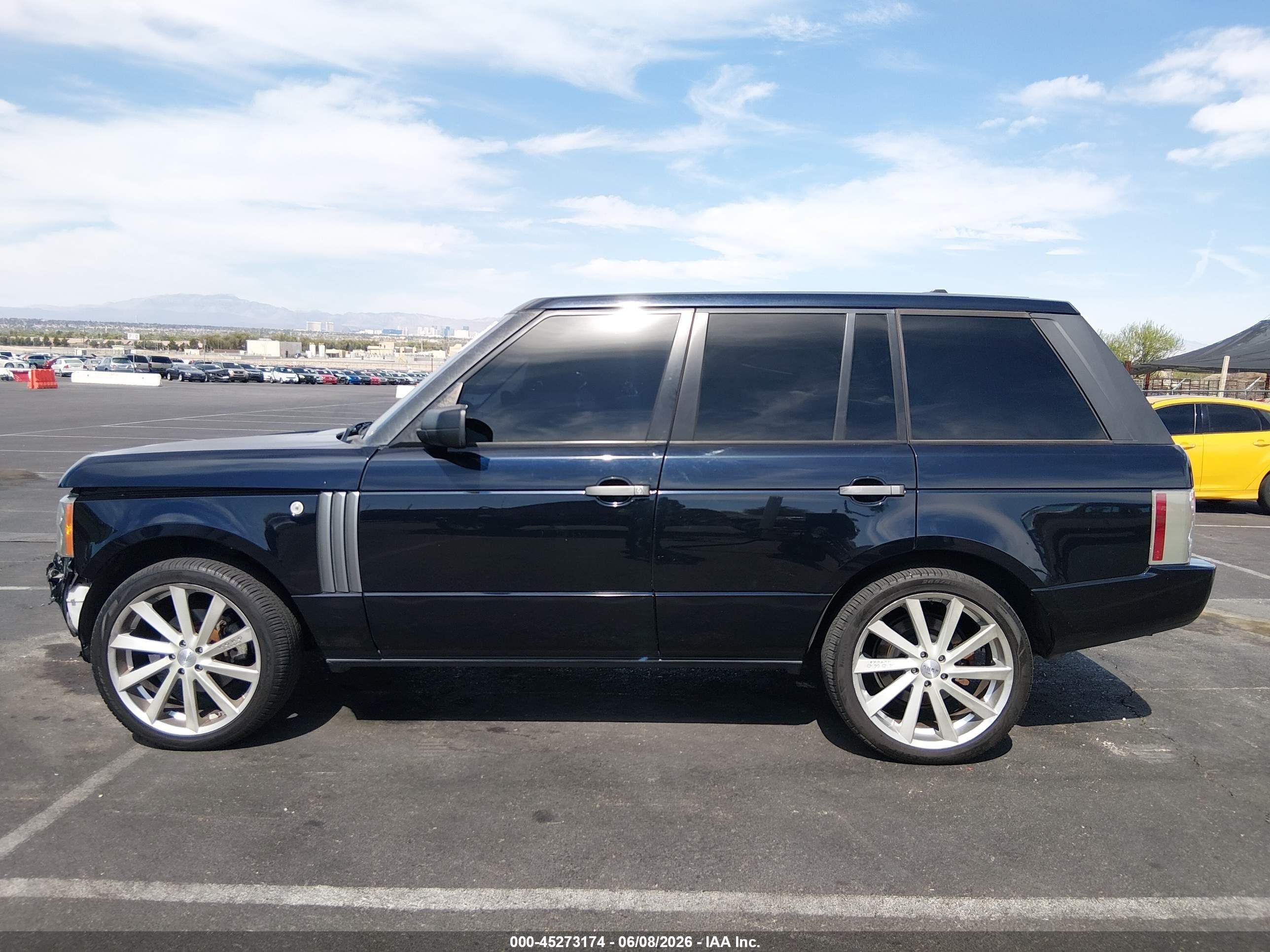 2008 Land Rover Range Rover Hse Blue vin: SALMF15438A288077