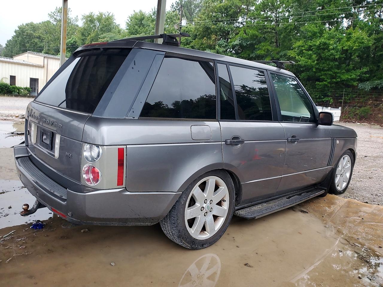 2007 Land Rover Range Rover Hse Gray vin: SALMF15447A240635