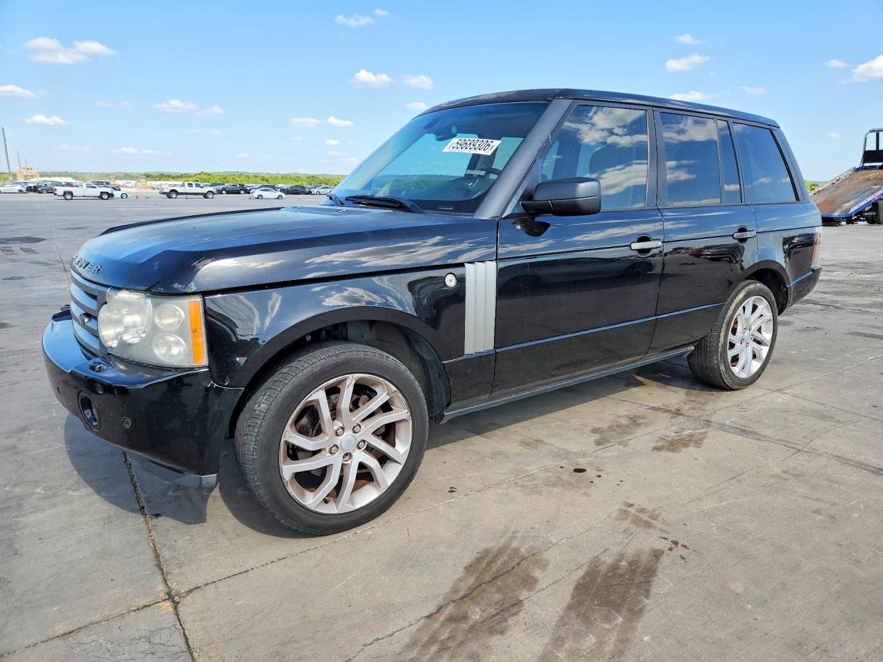 2008 Land Rover Range Rover Hse Black vin: SALMF15468A295928