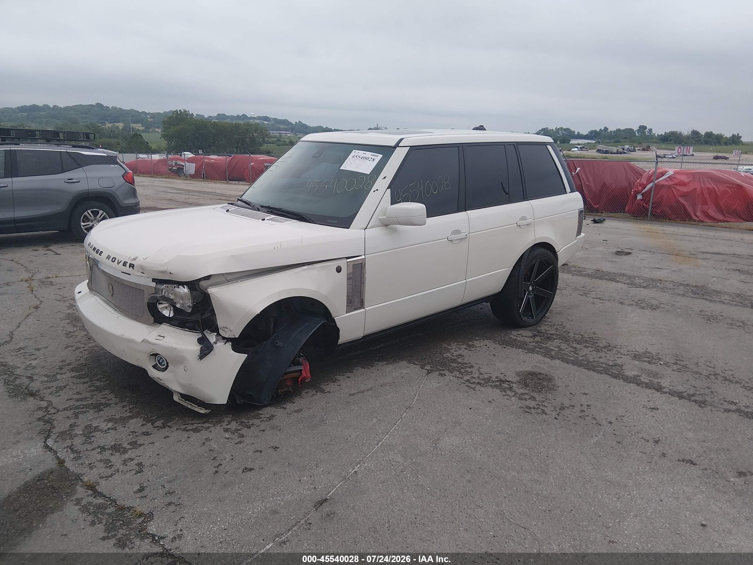 2006 Land Rover Range Rover Hse White vin: SALMF15486A229846