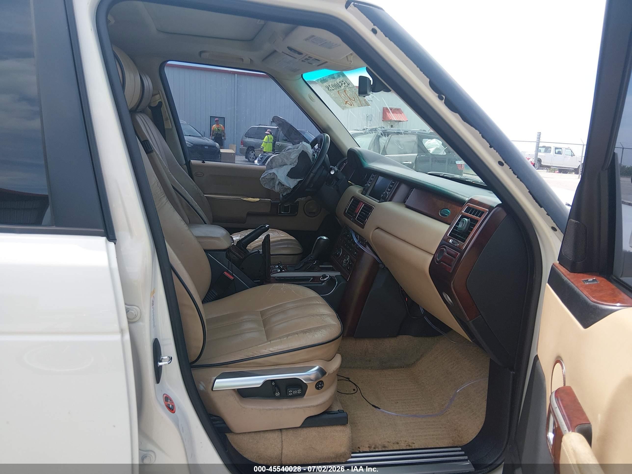 2006 Land Rover Range Rover Hse White vin: SALMF15486A229846