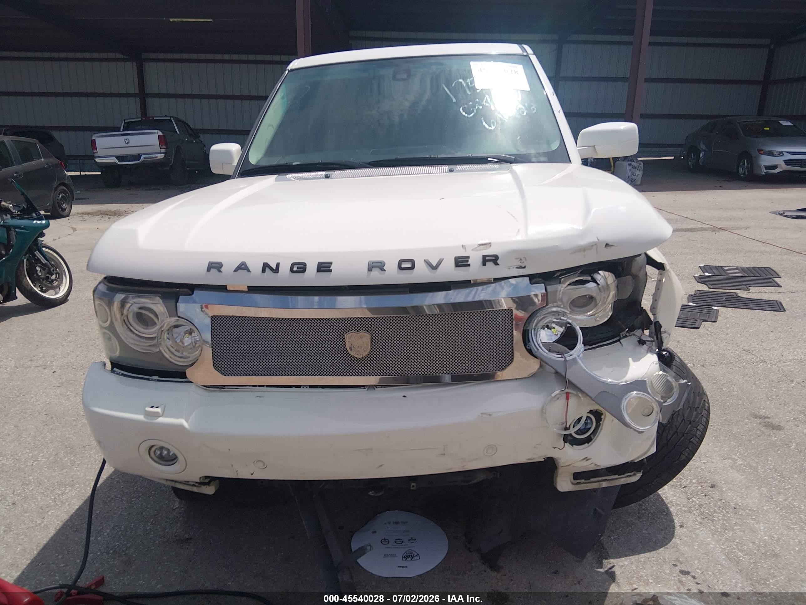 2006 Land Rover Range Rover Hse White vin: SALMF15486A229846