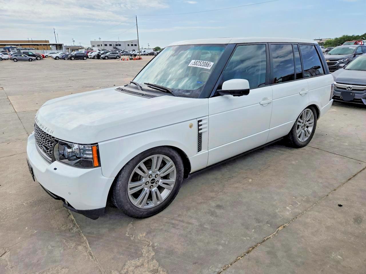 2012 Land Rover Range Rover Hse Luxury Белый vin: SALMF1D40CA376160
