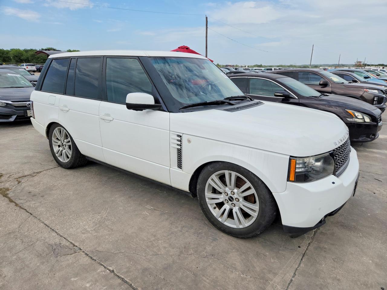 2012 Land Rover Range Rover Hse Luxury White vin: SALMF1D40CA376160