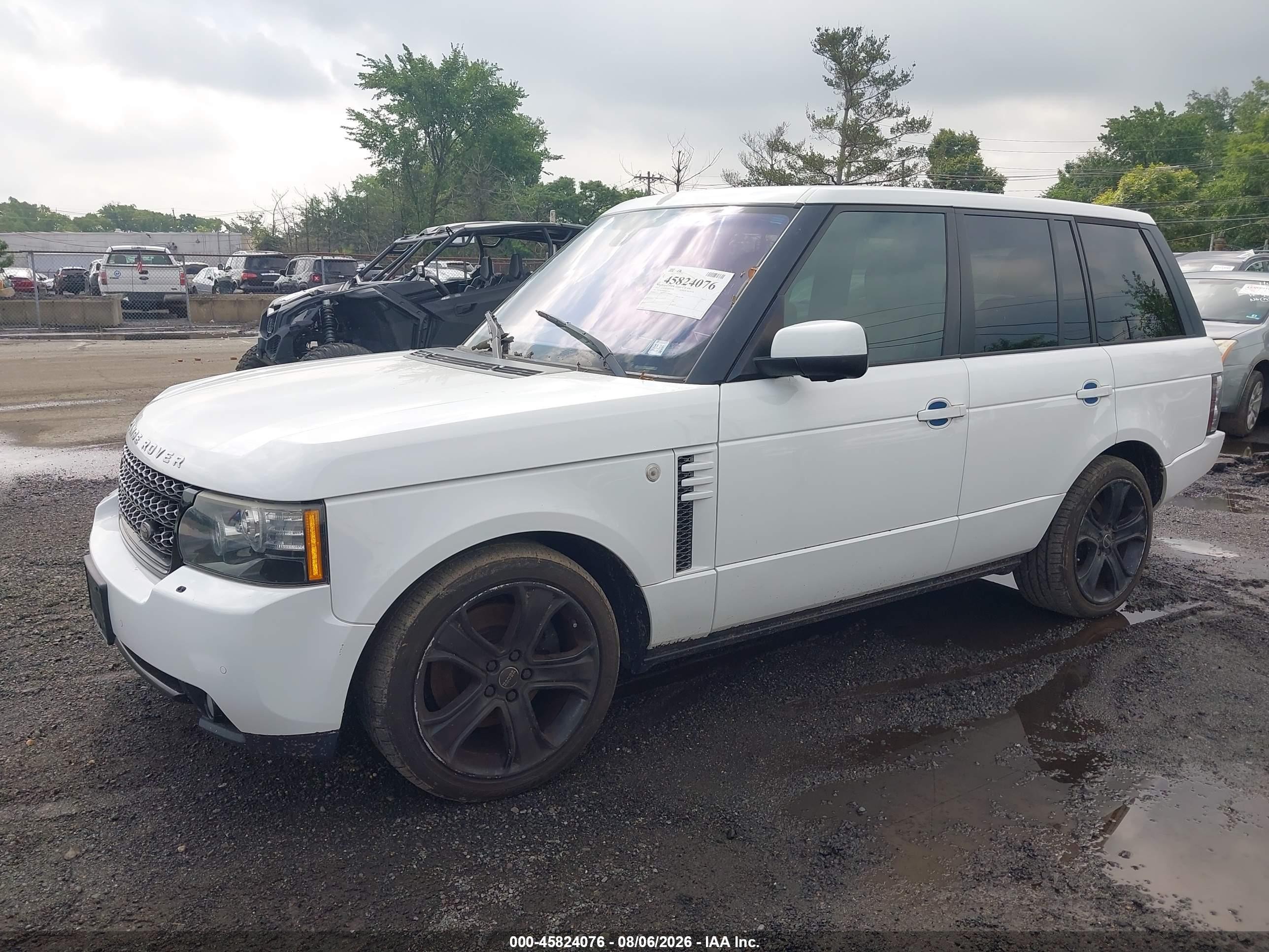 2012 Land Rover Range Rover Hse White vin: SALMF1D40CA379060