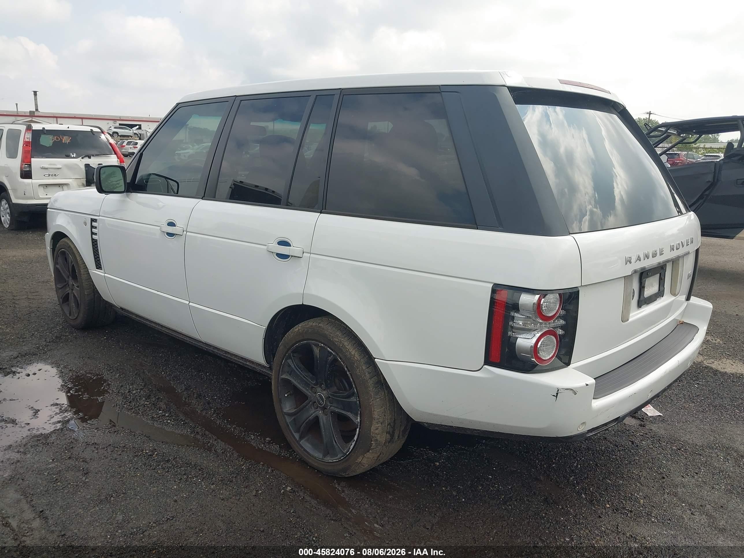 2012 Land Rover Range Rover Hse White vin: SALMF1D40CA379060