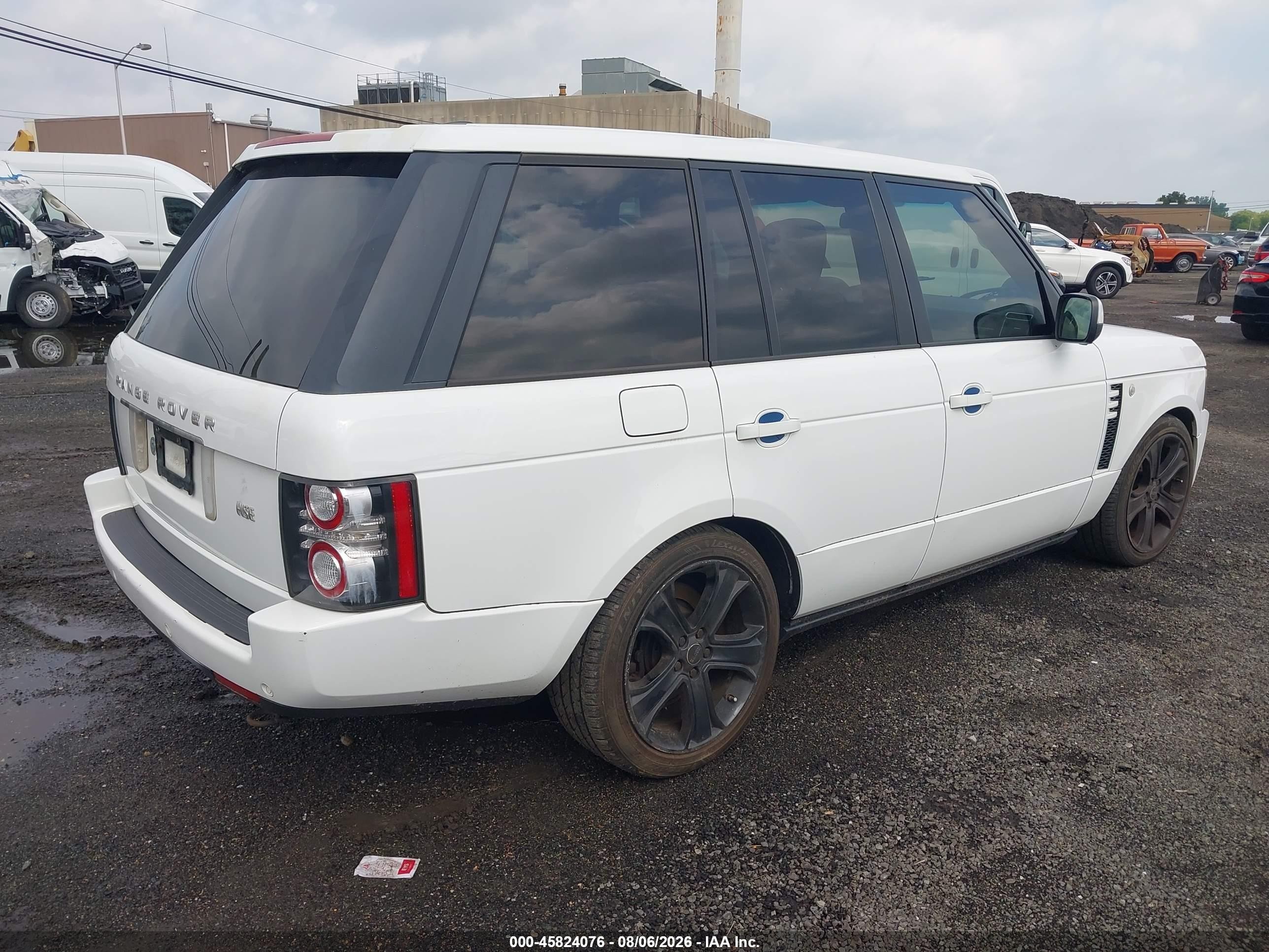 2012 Land Rover Range Rover Hse White vin: SALMF1D40CA379060